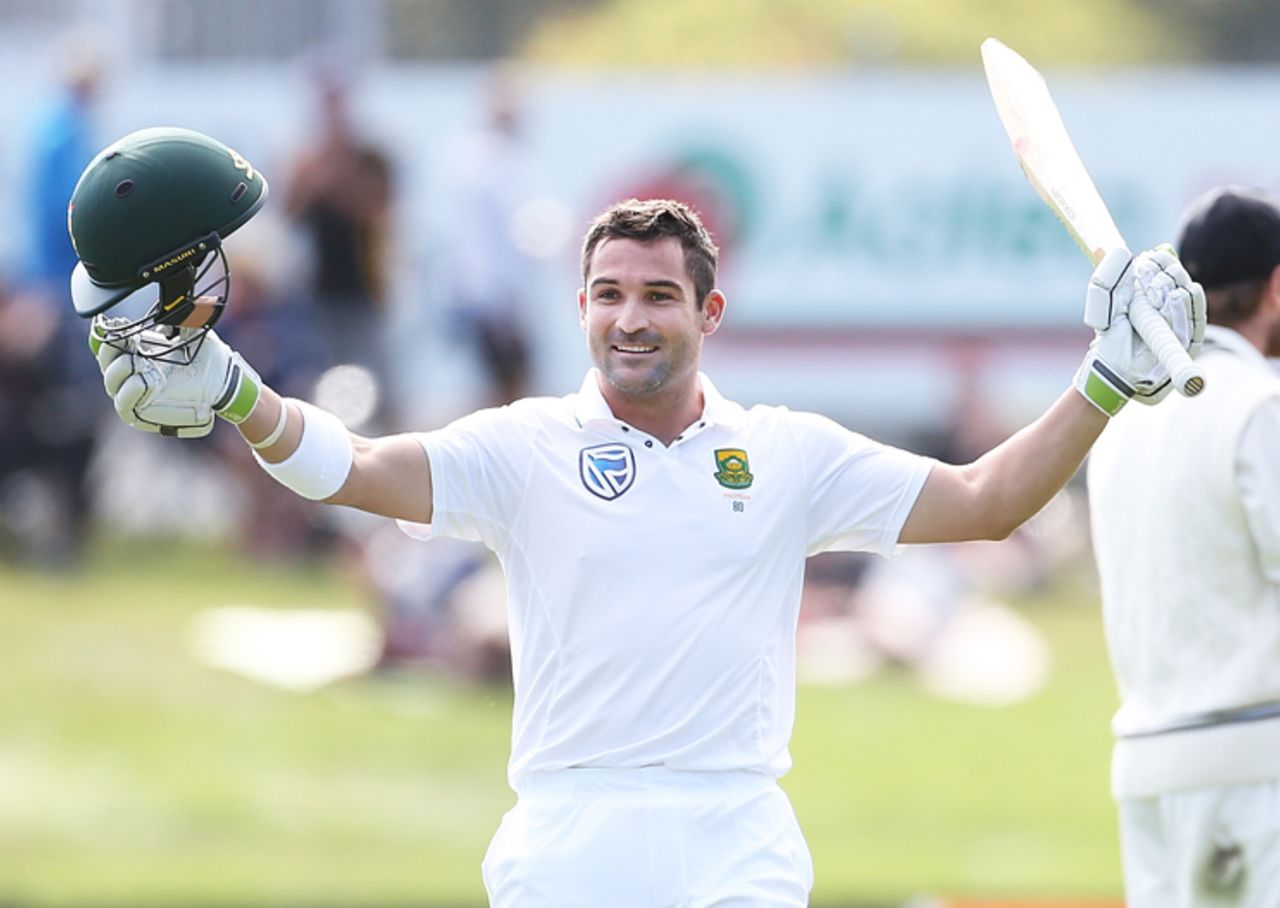 Dean Elgar's seventh Test century resuscitated the South Africa innings, New Zealand v South Africa, 1st Test, Dunedin, 1st day, March 8, 2017