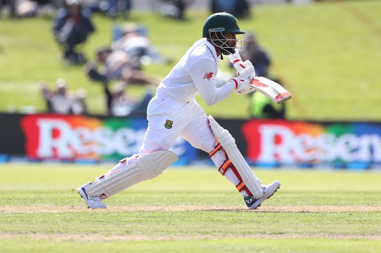Temba Bavuma put together a calm and composed innings, New Zealand v South Africa, 1st Test, Dunedin, 1st day, March 8, 2017