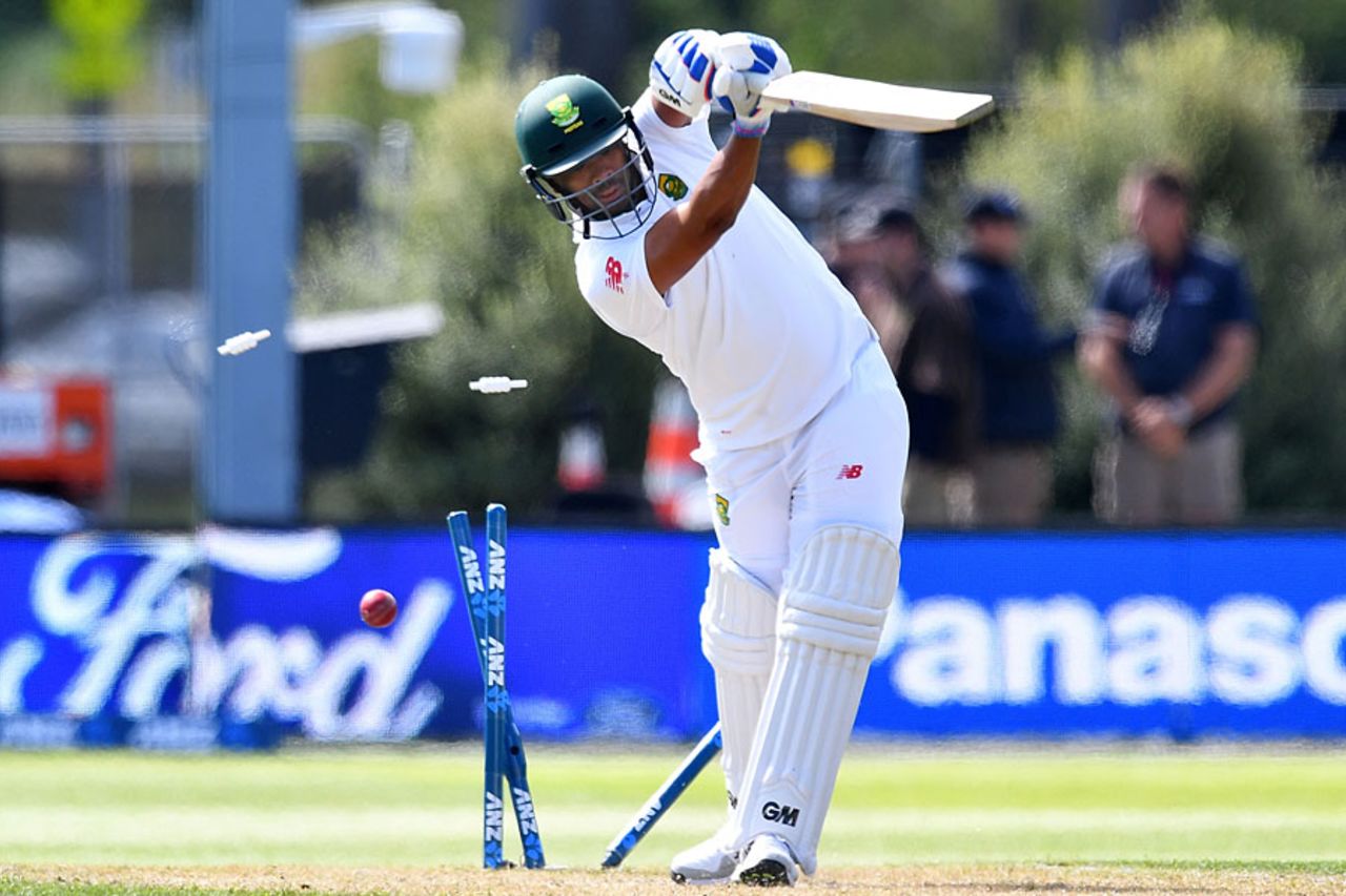 Vernon Philander was the last-man out, New Zealand v South Africa, 1st Test, Dunedin, 2nd day, March 9, 2017