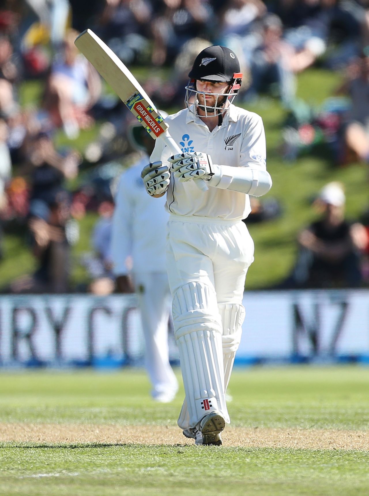 Kane Williamson brought up his fifty with a flurry of boundaries, New Zealand v South Africa, 1st Test, Dunedin, 2nd day, March 9, 2017