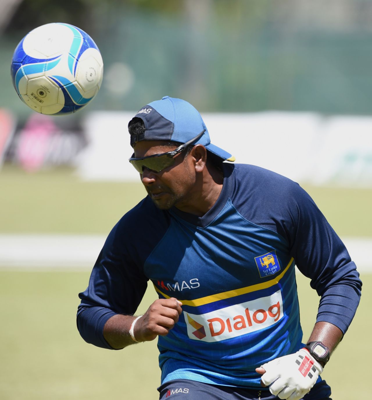Rangana Herath tries a different ball game, Colombo, March 13, 2017