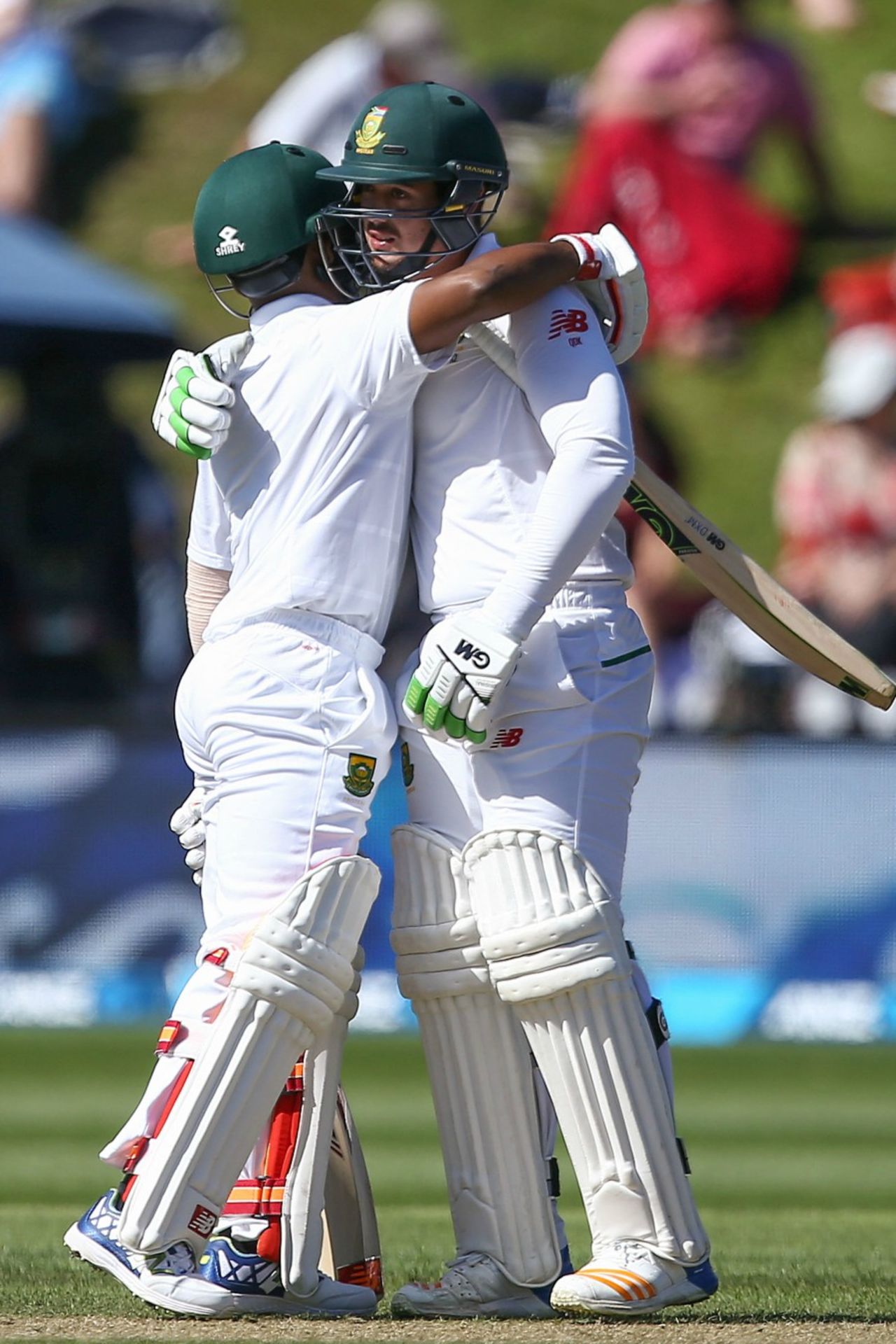 Quinton de Kock and Temba Bavuma shared a 160-run stand, New Zealand v South Africa, 2nd Test, Wellington, 2nd day, March 17, 2016