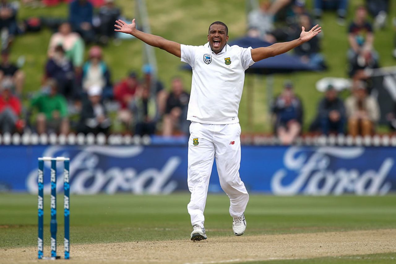 Vernon Philander's opening spell was very testing, New Zealand v South Africa, 2nd Test, Wellington, 3rd day, March 18, 2017