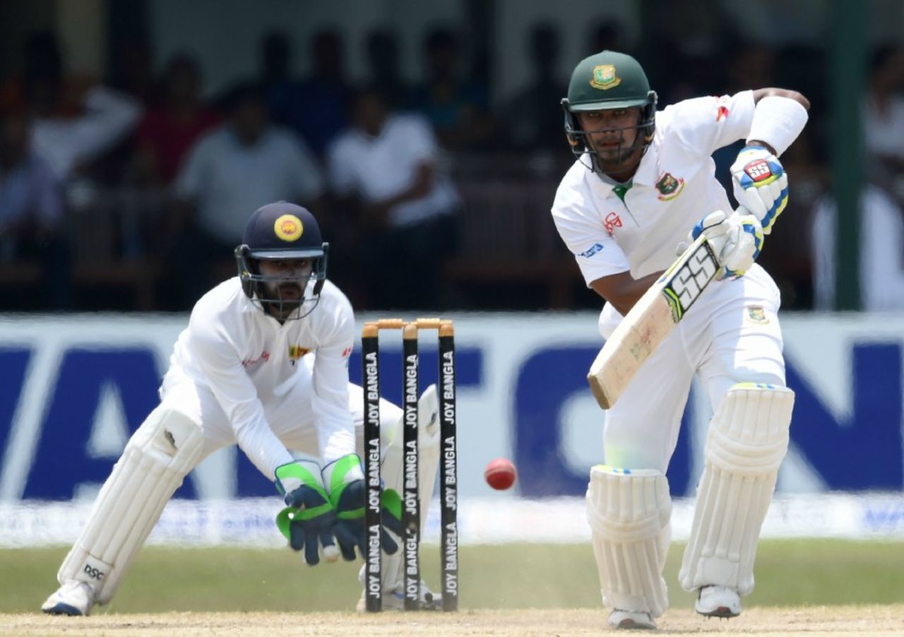 Sabbir Rahman steadied Bangladesh's chase, Sri Lanka v Bangladesh, 2nd Test, Colombo, 5th day, March 19, 2017