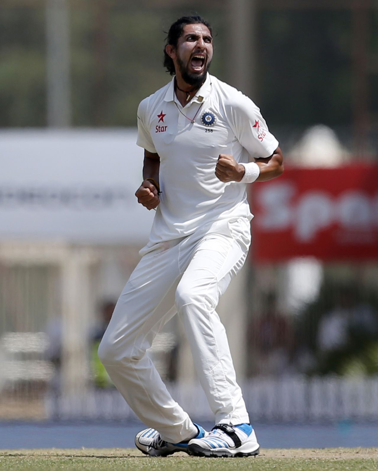 Ishant Sharma exults after taking a wicket, India v Australia, 3rd Test, Ranchi, 5th day, March 20, 2017