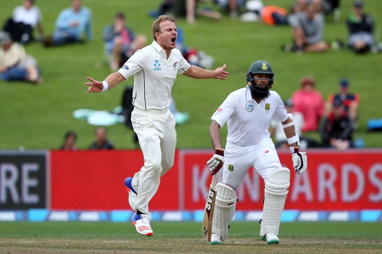 Neil Wagner bowled well without much luck, New Zealand v South Africa, 3rd Test, Hamilton, 1st day, March 25, 2017