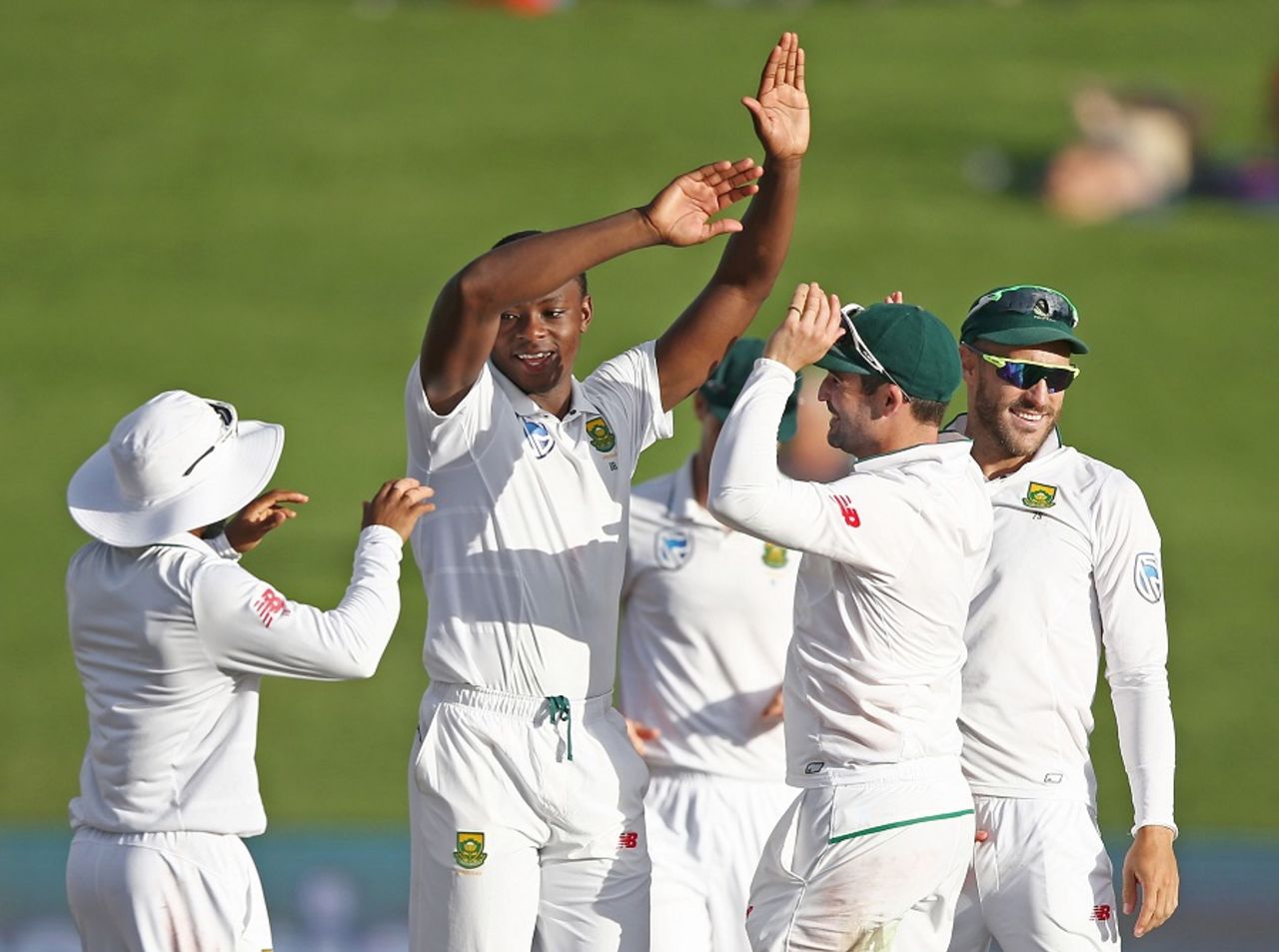 Kagiso Rabada provided South Africa with late respite, New Zealand v South Africa, 3rd Test, Hamilton, 3rd day, March 27, 2017