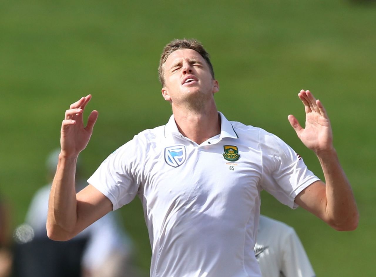 Morne Morkel was frustrated that his excellent control couldn't get him more wickets, New Zealand v South Africa, 3rd Test, Hamilton, 4th day, March 28, 2017