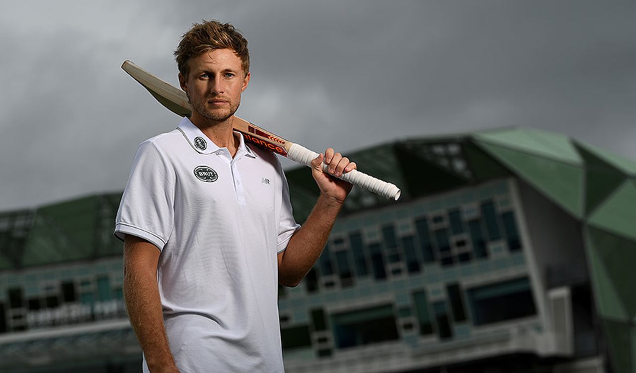 Joe Root poses in front of the Headingley pavilion, March 29, 2017