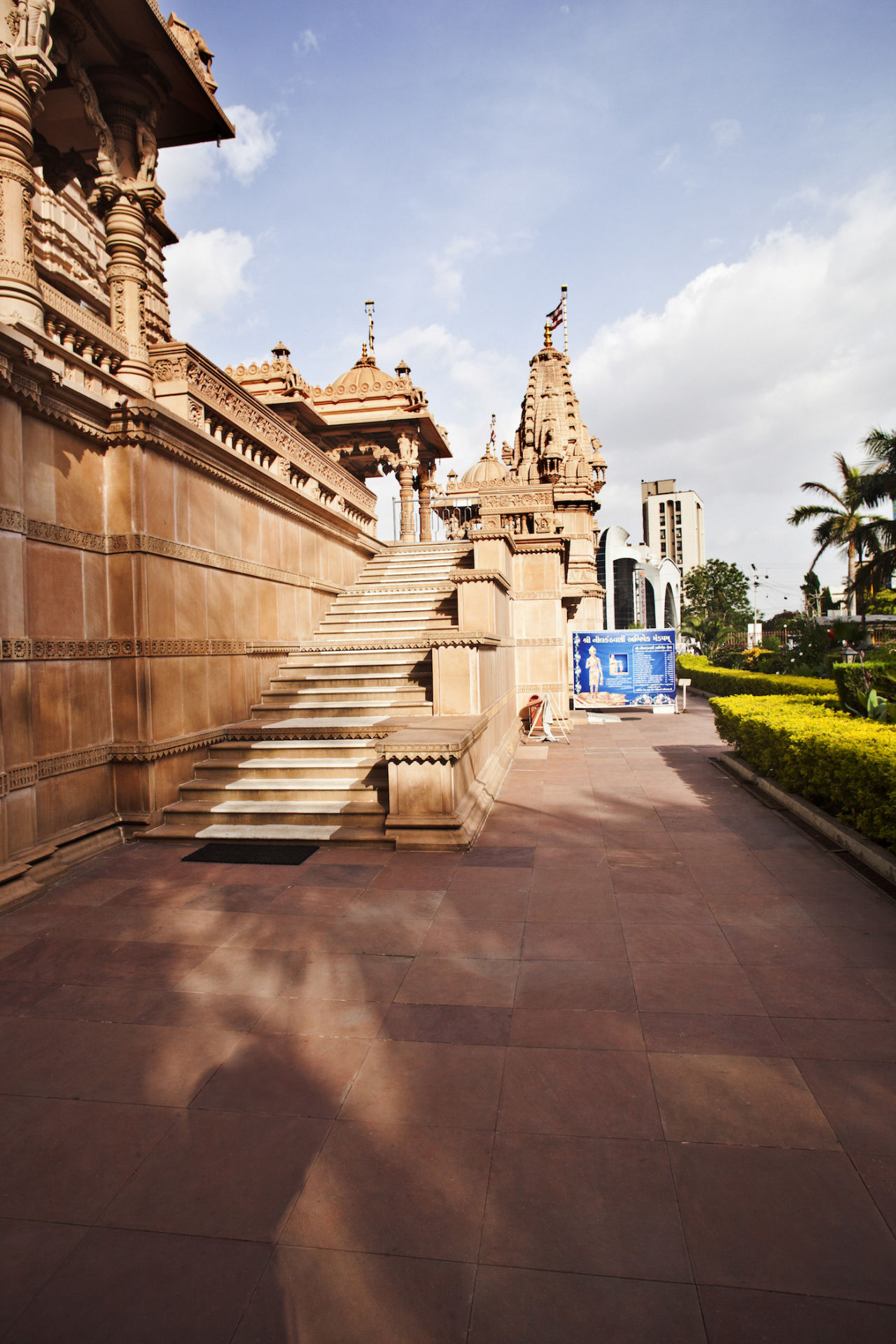 The Swaminarayan Temple built of sandstone and marble in Rajkot, June 2012