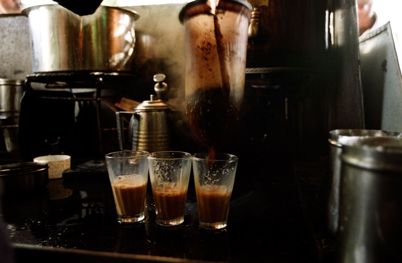 A tea stall in Delhi