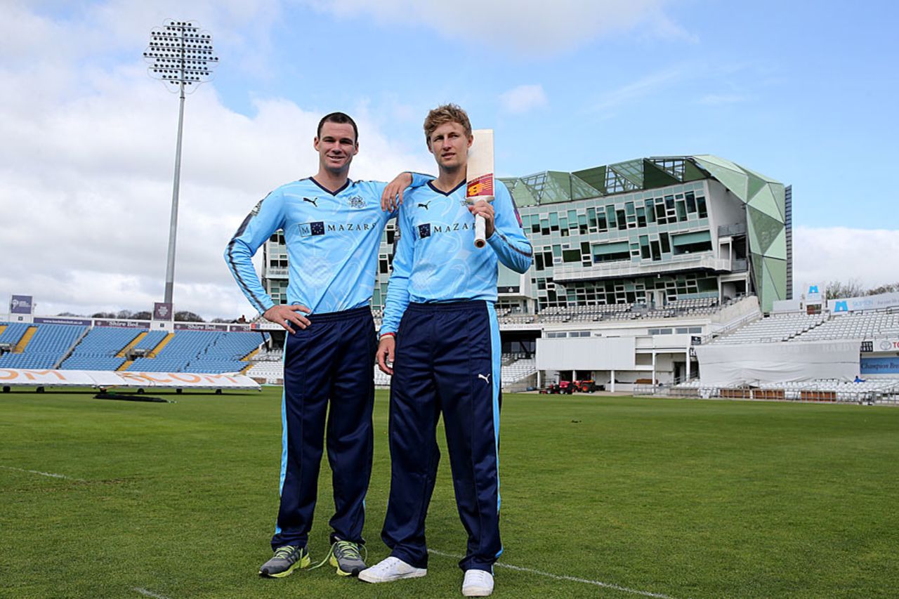 Yorkshire first, Ashes later: Peter Handscomb and Joe Root are on the same side for now, Headingley, April 5, 2017