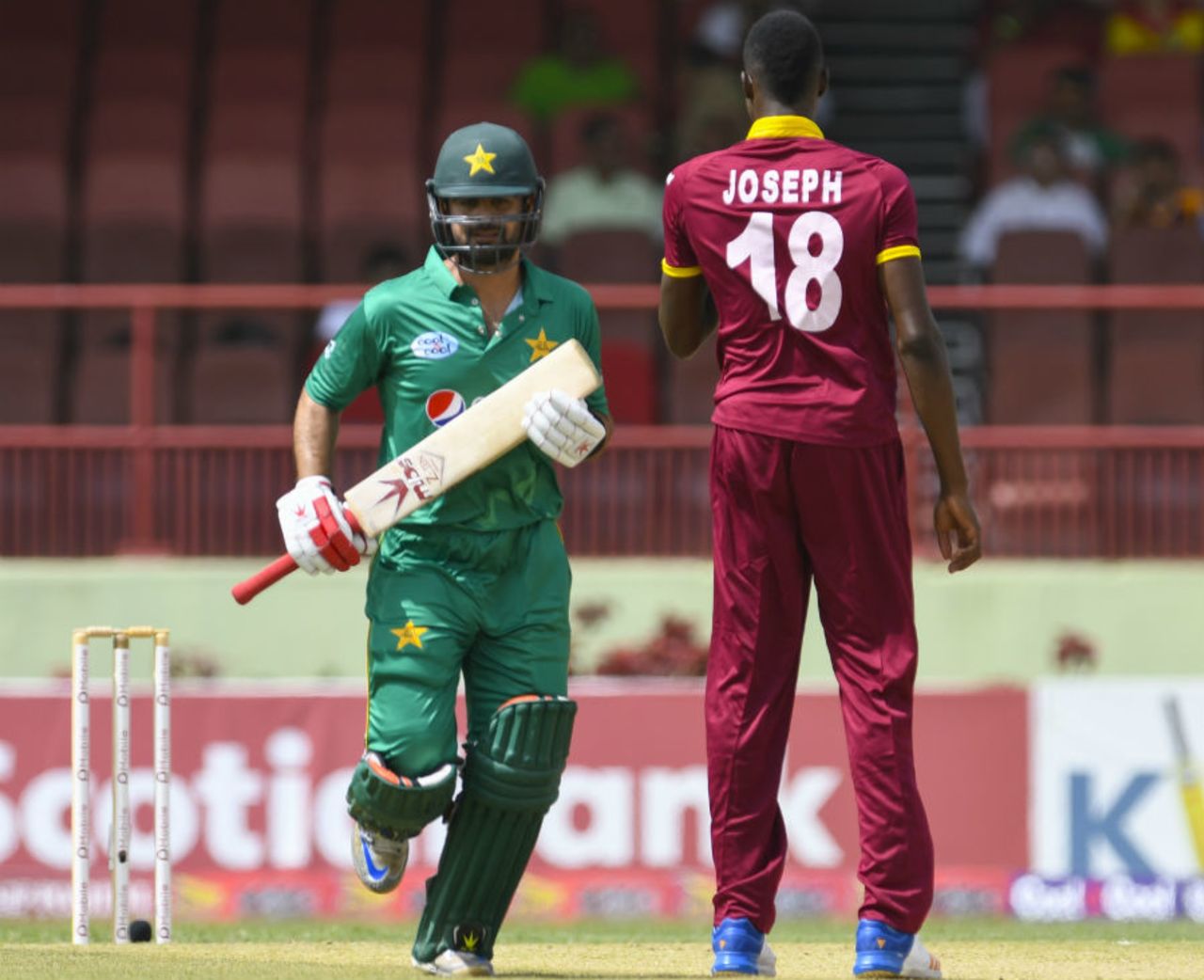 Ahmed Shehzad made a confident start to the ODI series, West Indies v Pakistan, 1st ODI, Guyana, April 7, 2017