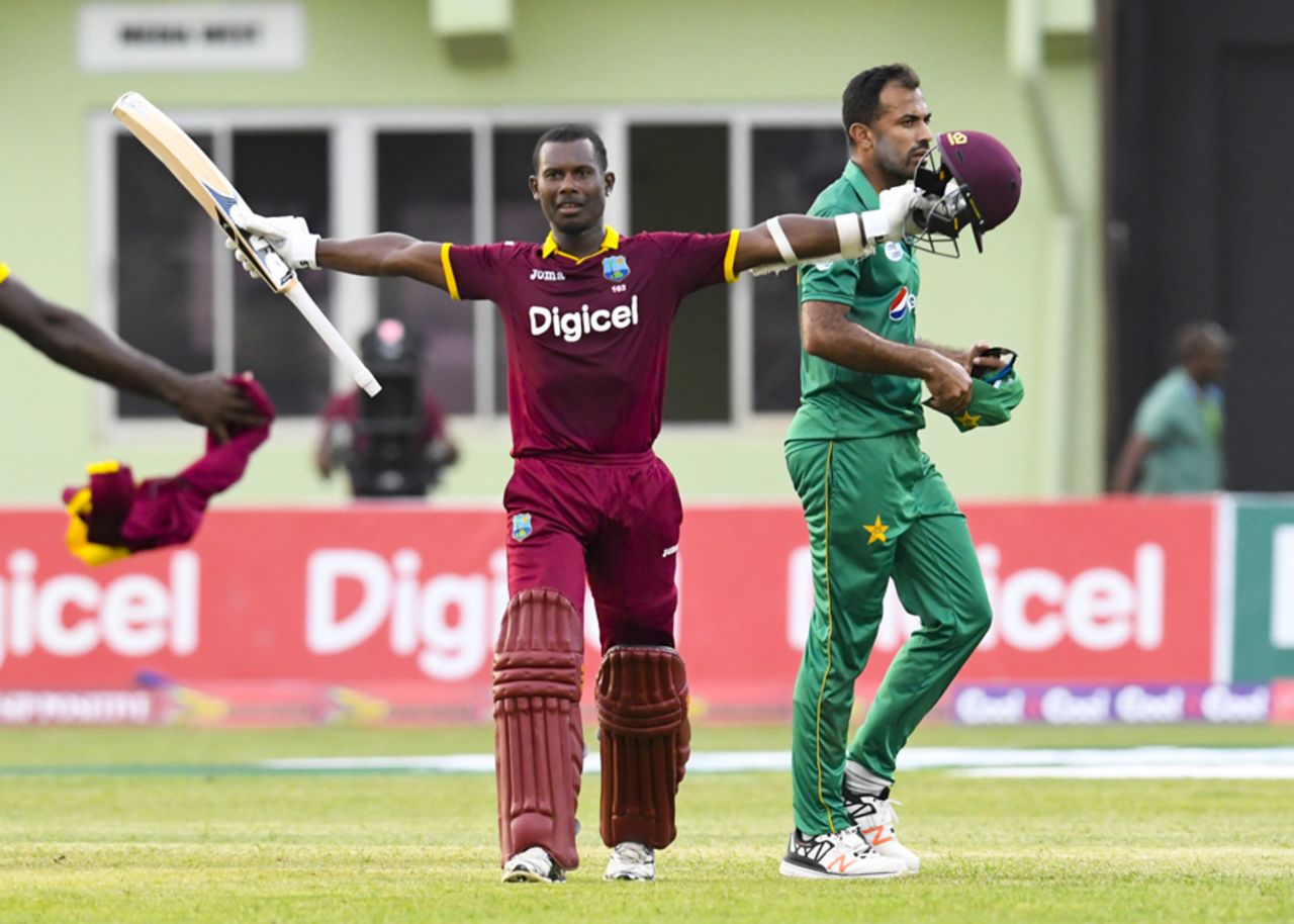 Jason Mohammed's blitz piloted West Indies' highest successful chase in ODIs, West Indies v Pakistan, 1st ODI, Guyana, April 7, 2017