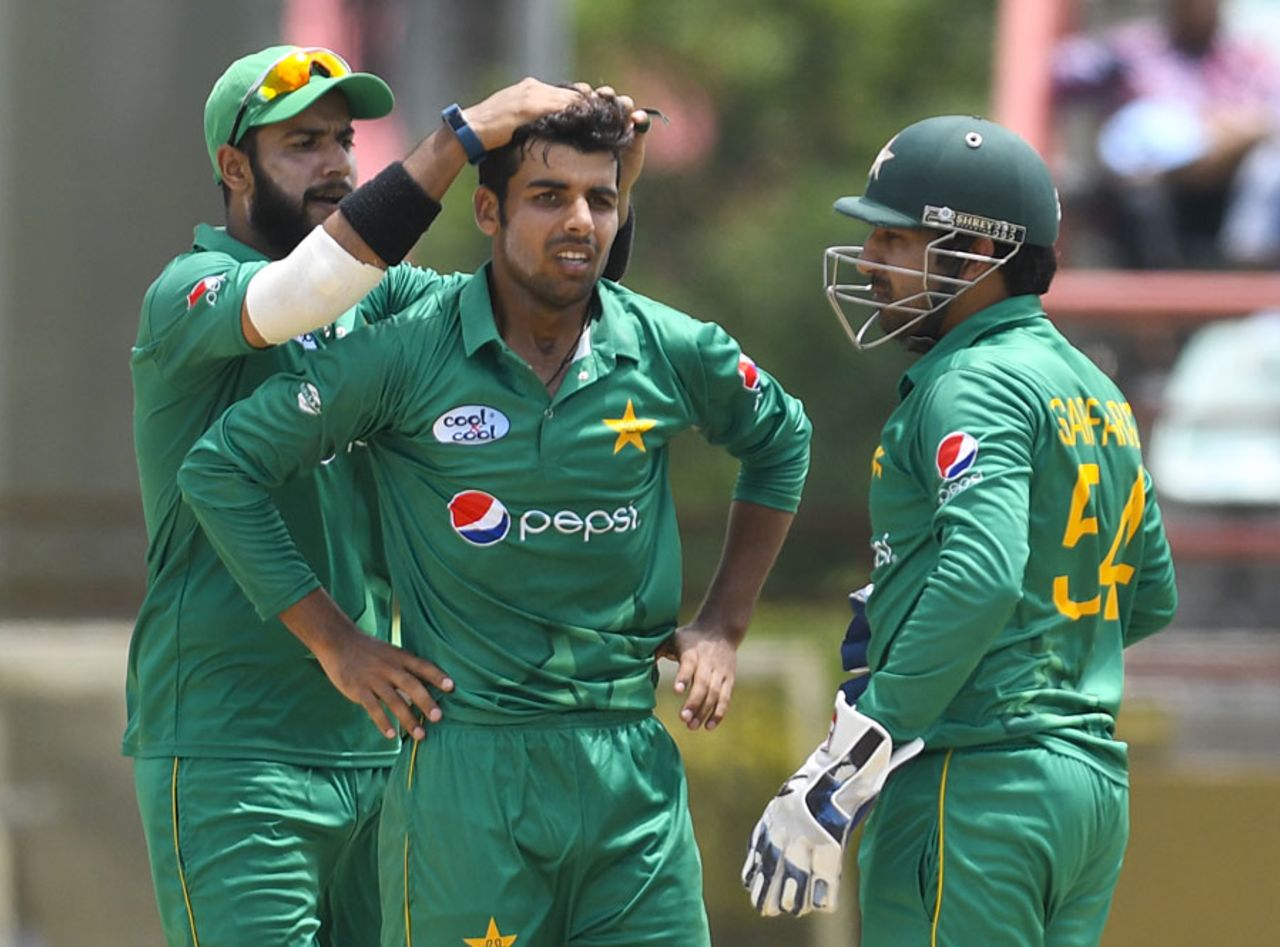 Shadab Khan was expensive but claimed late wickets, West Indies v Pakistan, 3rd ODI, Providence, April 11, 2017