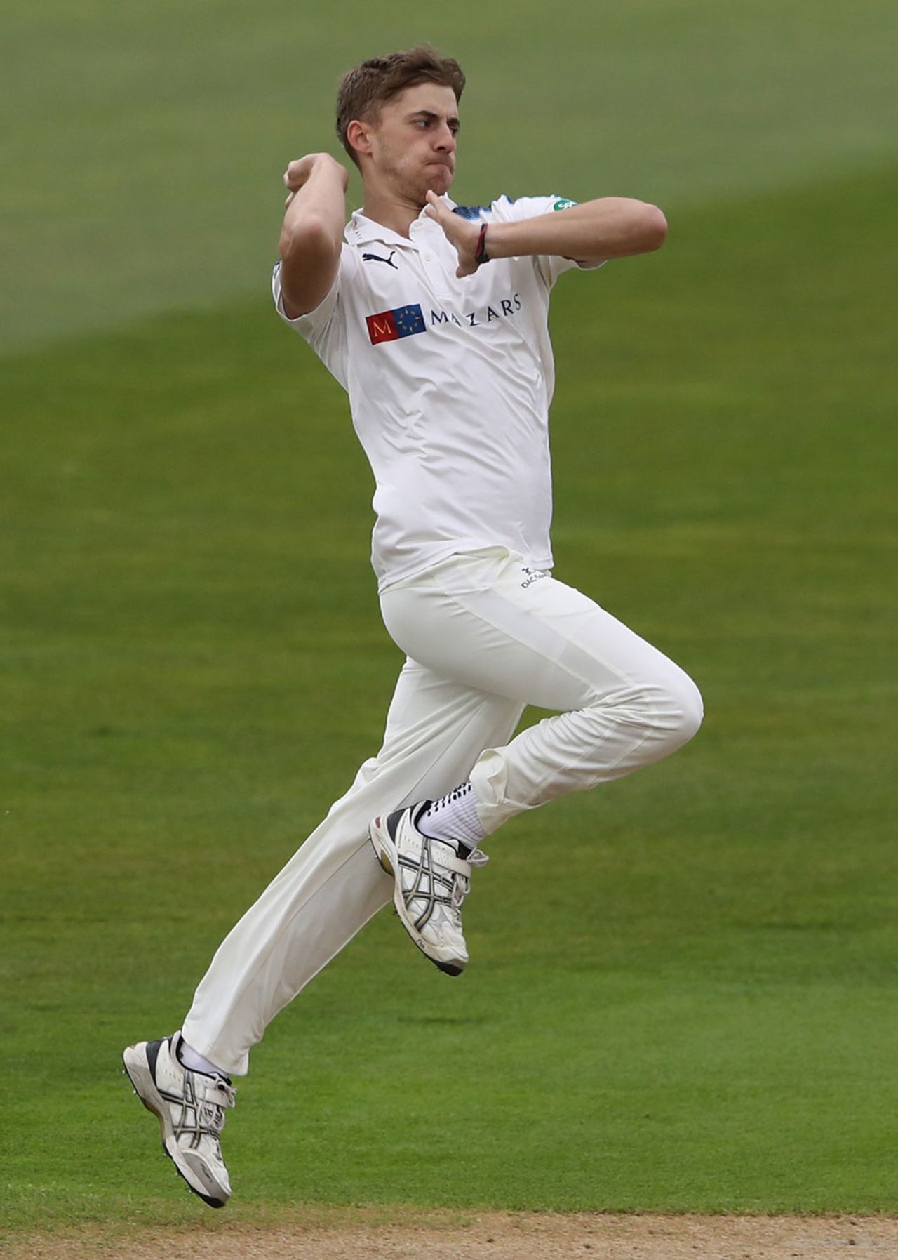 Ben Coad was among the wickets again, Warwickshire v Yorkshire, County Championship, Division One, Edgbaston, 1st day, April 14, 2017