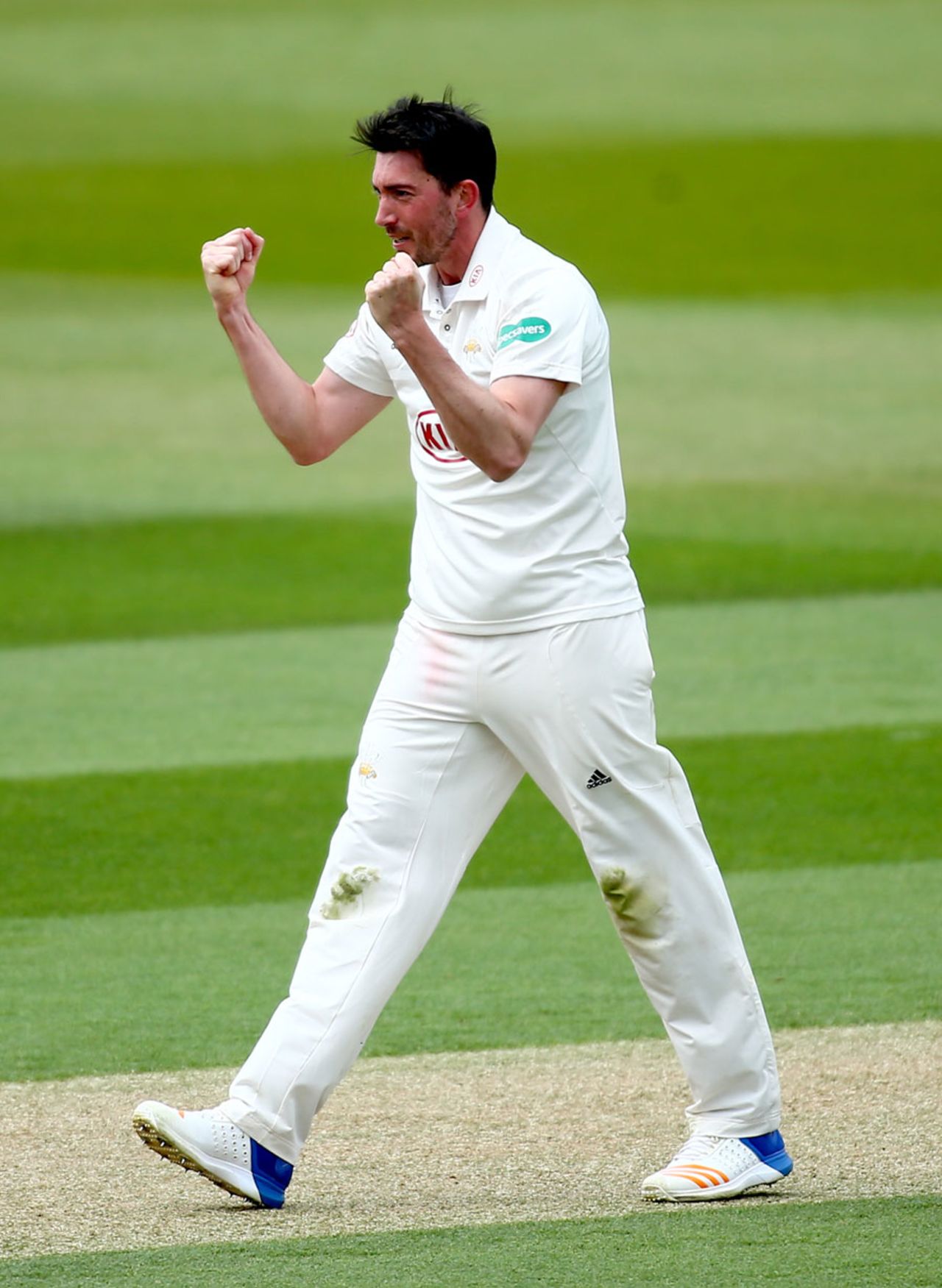 Mark Footitt struck three times before lunch, Surrey v Lancashire, County Championship, Division One, The Oval, 1st day, April 14, 2017