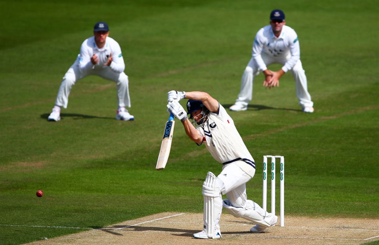 Sean Dickson made a solid start, Sussex v Kent, County Championship, Division Two, Hove, 1st day, April 14, 2017