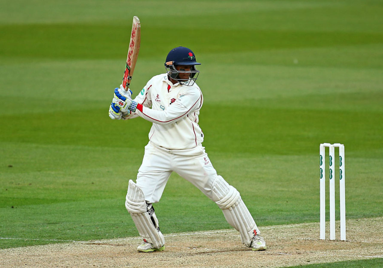 Shivnarine Chanderpaul helped dig Lancashire out of a hole, Surrey v Lancashire, County Championship, Division One, The Oval, 1st day, April 14, 2017