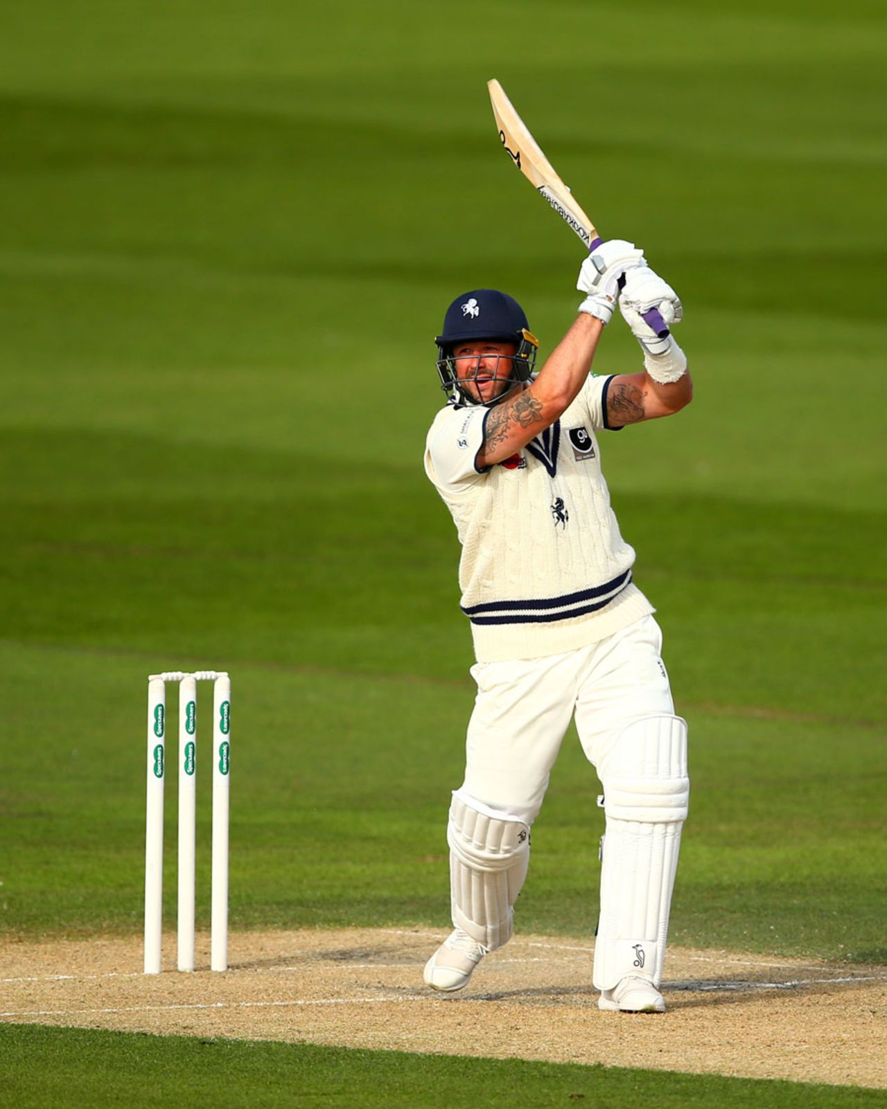 Darren Stevens helped Kent rebuild with a half-century, Sussex v Kent, County Championship, Division Two, Hove, 1st day, April 14, 2017