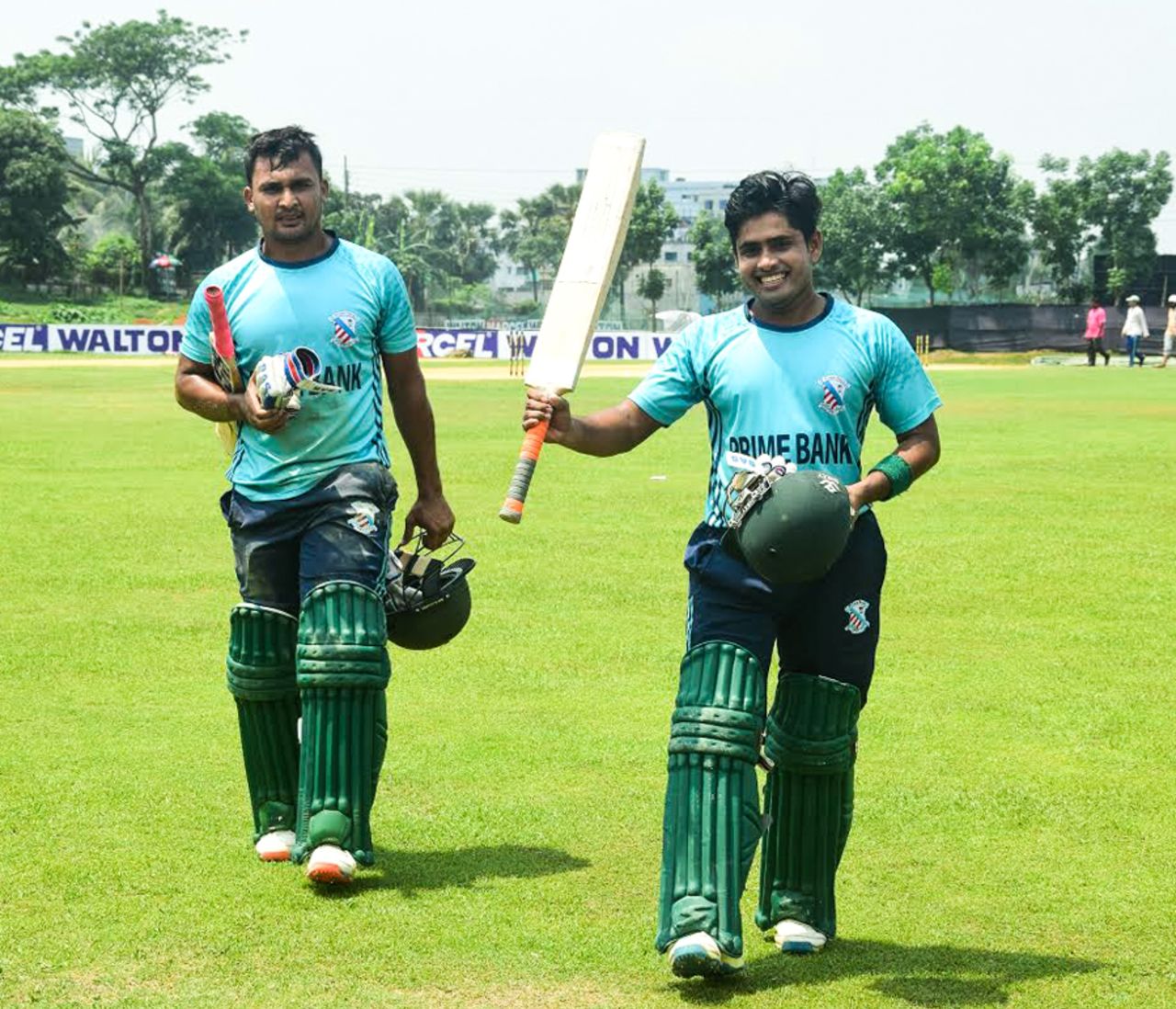 Al-Amin notched up his highest List-A score of 106, Prime Bank Cricket Club v Khelaghar Samaj Kallyan Samity, Dhaka Premier League 2017, Savar, April 18, 2017