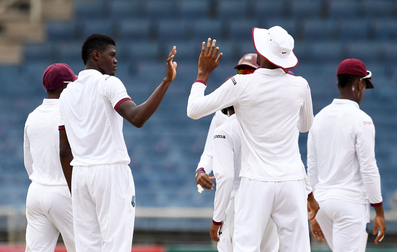 Alzarri Joseph picked up West Indies' first wicket, West Indies v Pakistan, 1st Test, Jamaica, 3rd day, April 23, 2017