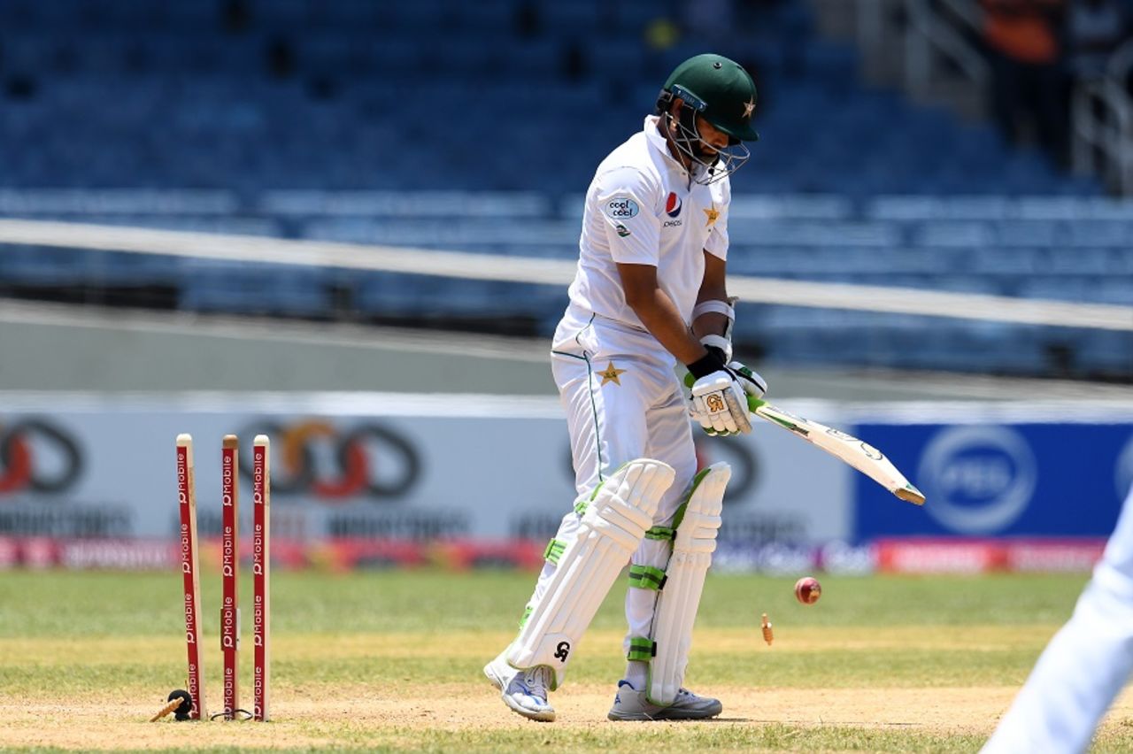 Azhar Ali dragged on for 1, West Indies v Pakistan, 1st Test, Jamaica, 5th day, April 25, 2017