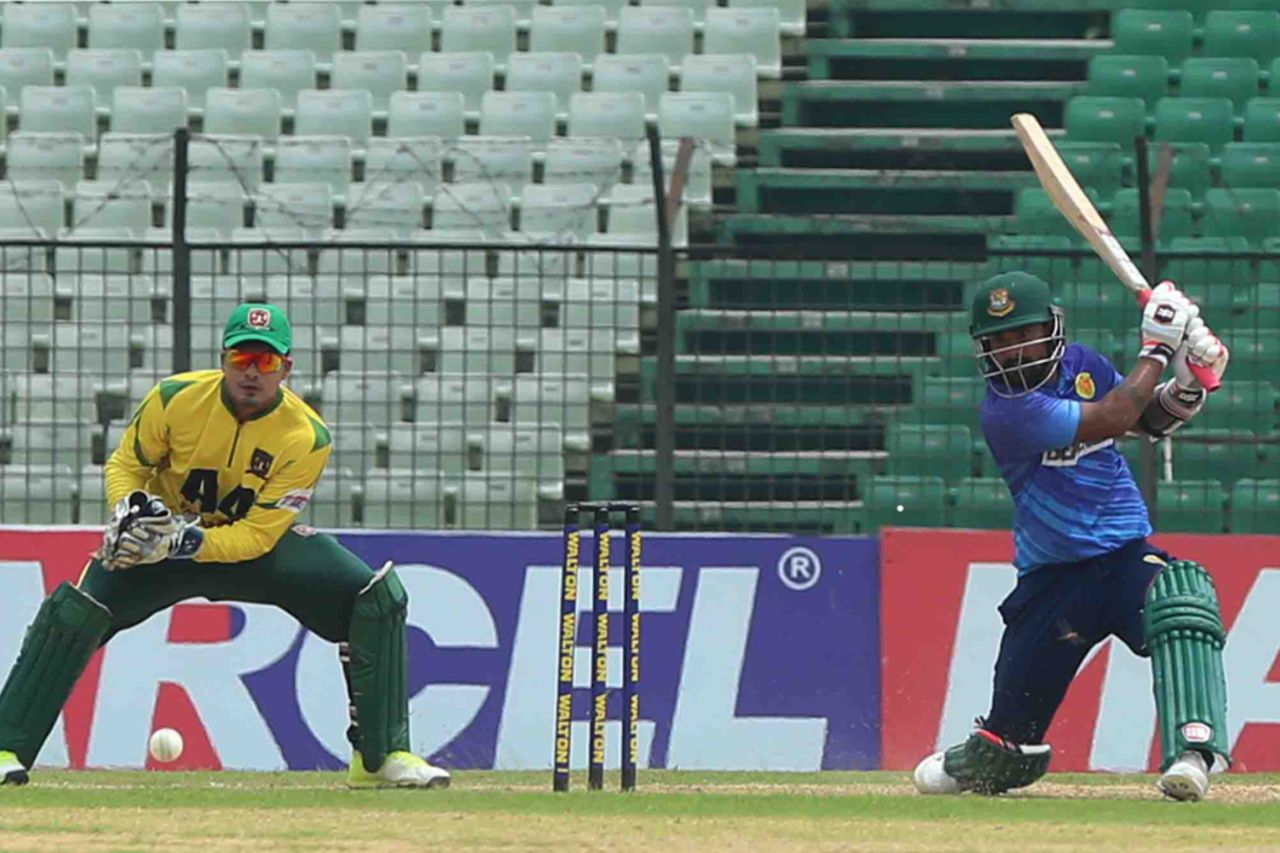 Liton Das's 82-ball 62 couldn't secure a win for Abahani Limited, Sheikh Jamal Dhanmondi Club v Abahani Limited, Dhaka, April 26, 2017