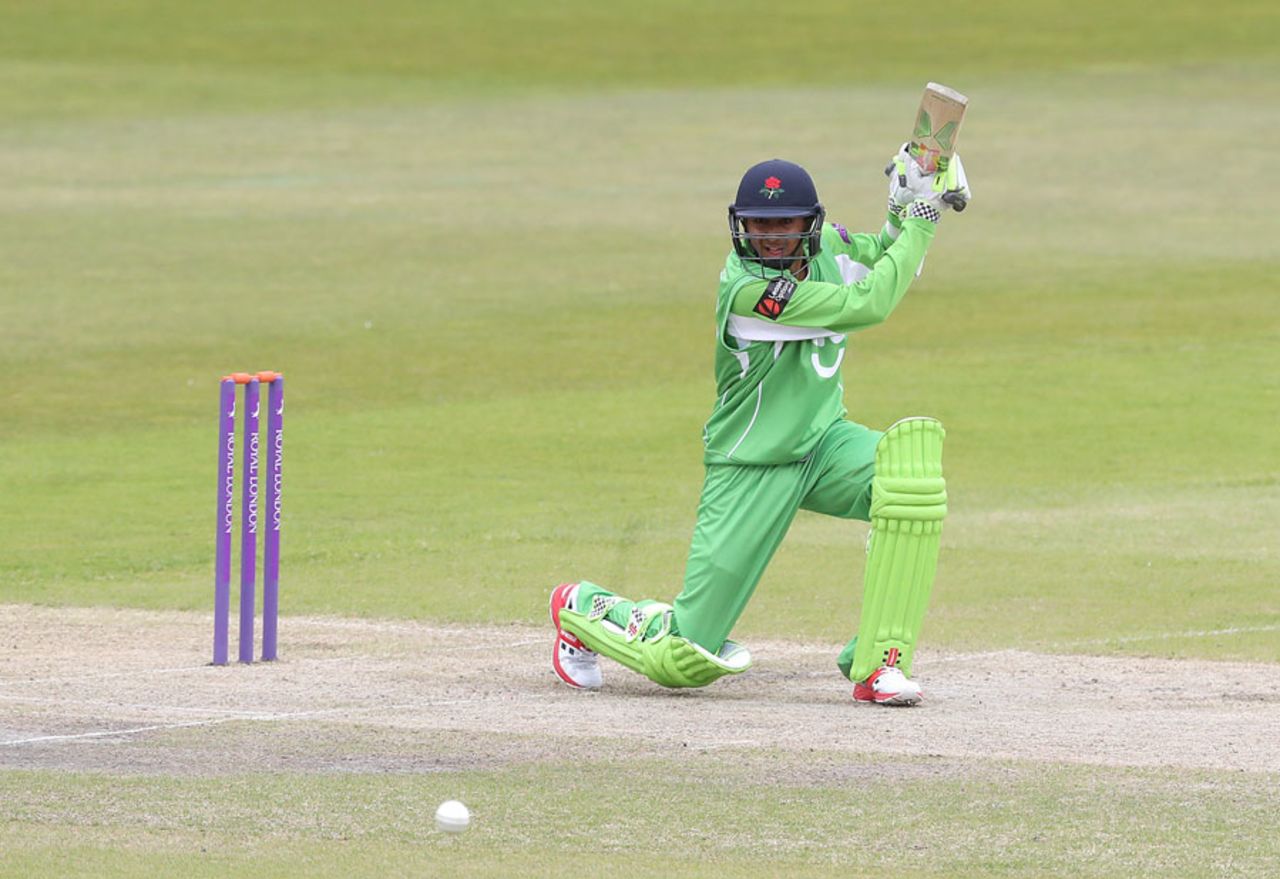 Haseeb Hameed was making his List A debut, Lancashire v Leicestershire, Royal London Cup, North Group, Old Trafford, April 28, 2017