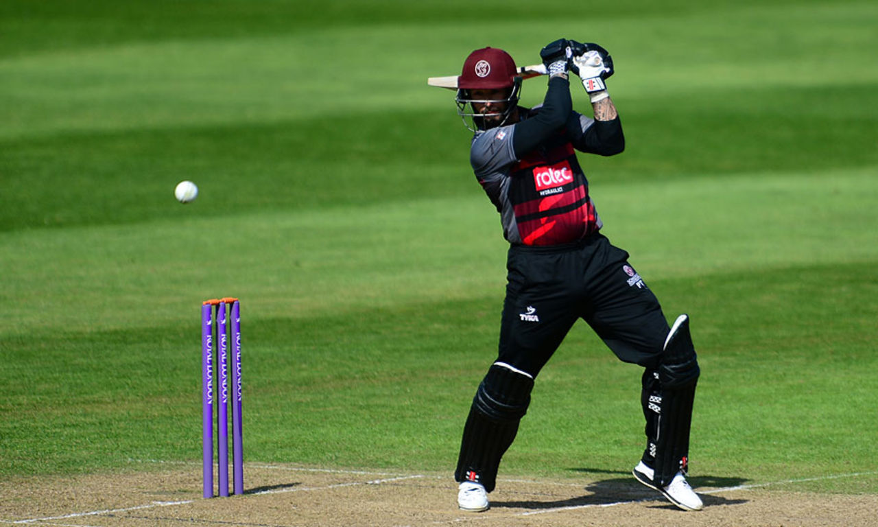 Peter Trego was in full flow, Somerset v Kent, Royal London Cup, South Group, May 2, 2017