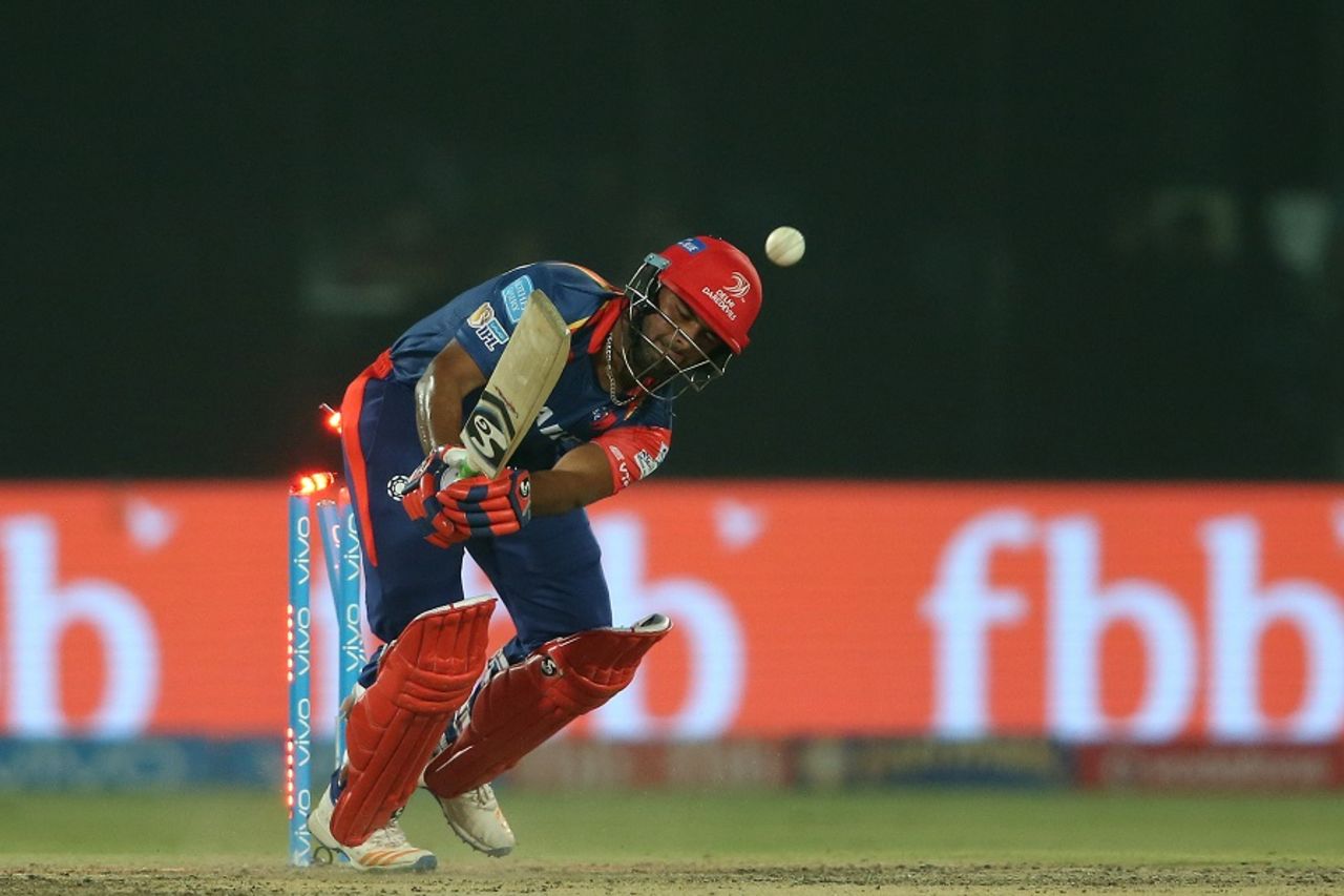 Mohammed Siraj's yorker was too good for Rishabh Pant, Delhi Daredevils v Sunrisers Hyderabad, IPL 2017, Delhi, May 2, 2017