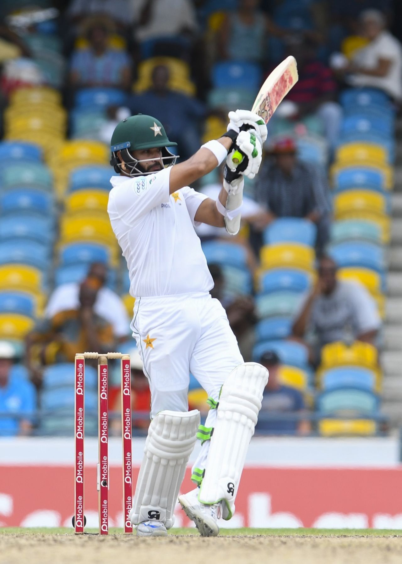 Azhar Ali lays into a pull shot, West Indies v Pakistan, 2nd Test, Bridgetown, 3rd day, May 2, 2017