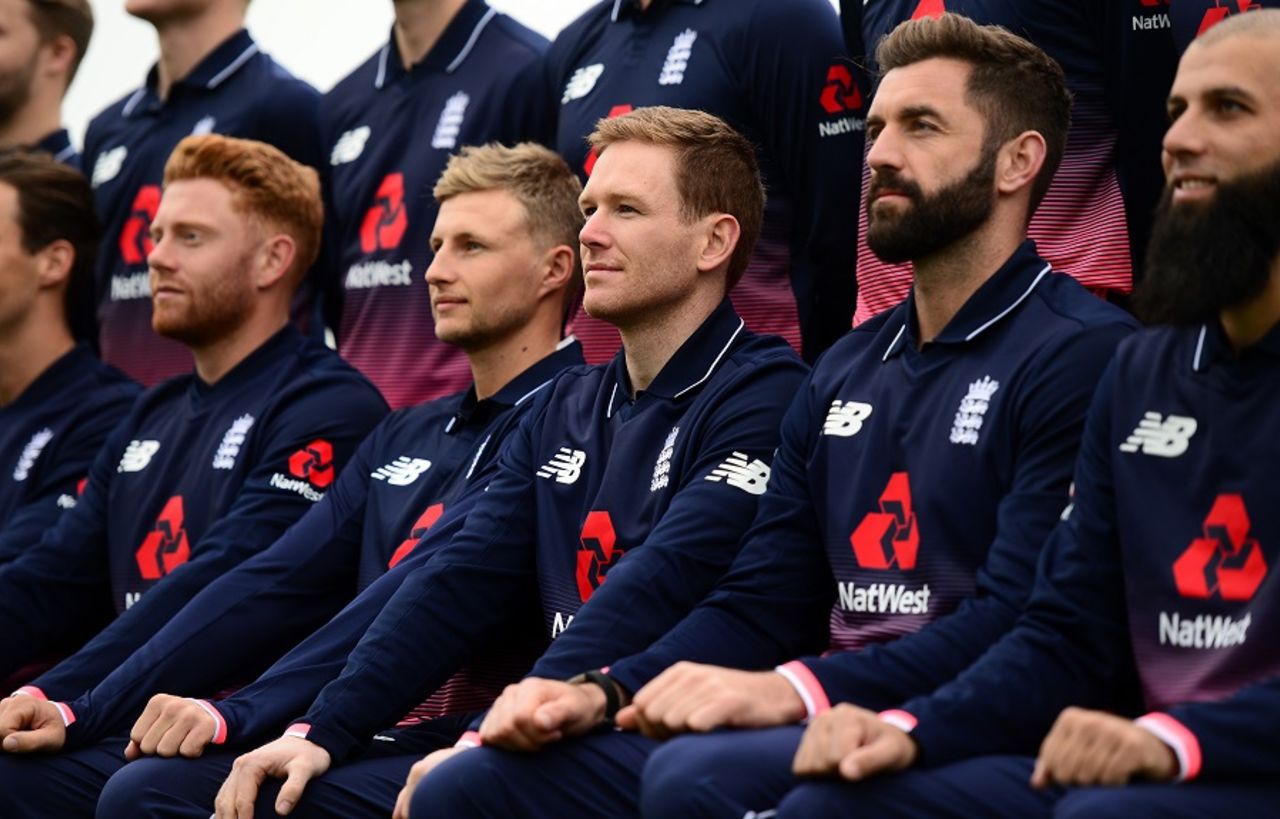 England players pose for a photograph before their training session, Bristol, May 4, 2017
