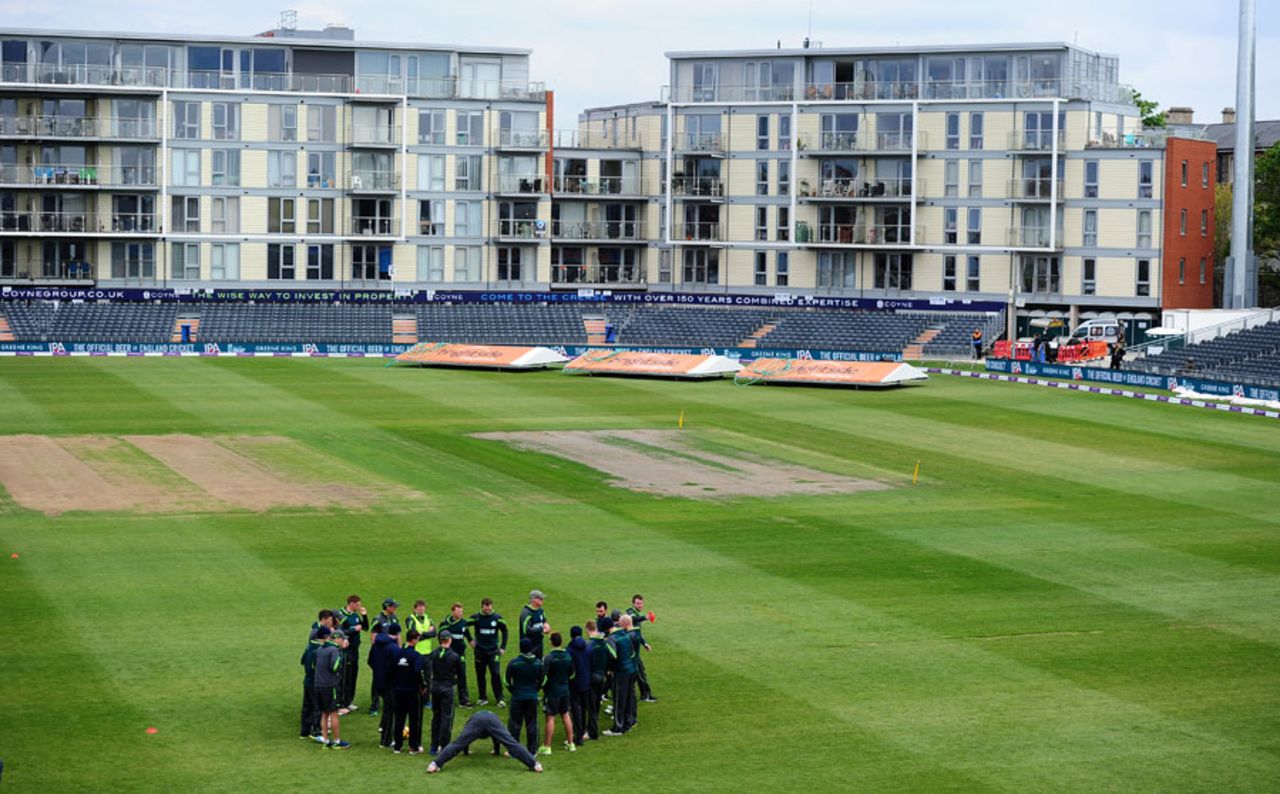 Ireland in training ahead of the first ODI, Bristol, May 4, 2017