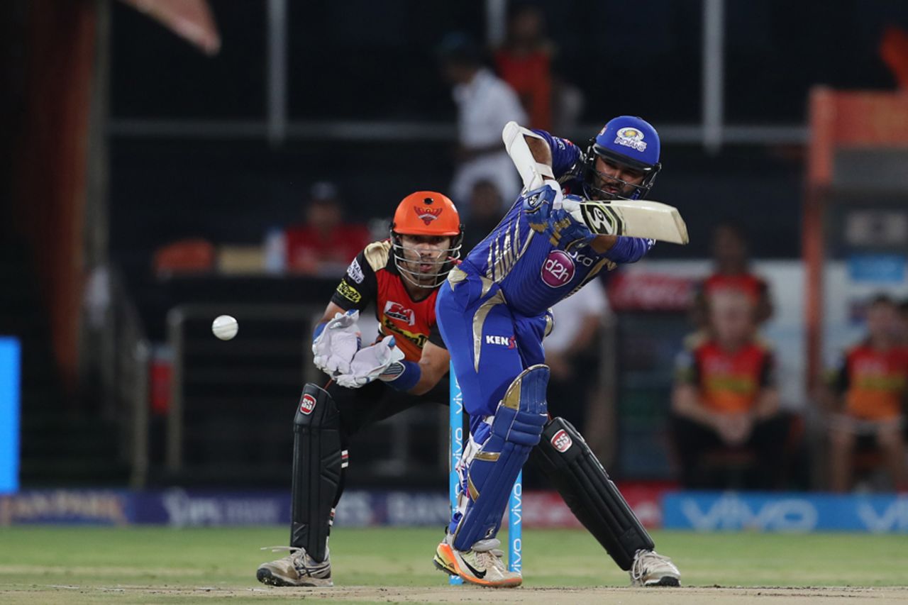 Parthiv Patel flicks one off the hip, Sunrisers Hyderabad v Mumbai Indians, IPL 2017, Hyderabad, May 8, 2017