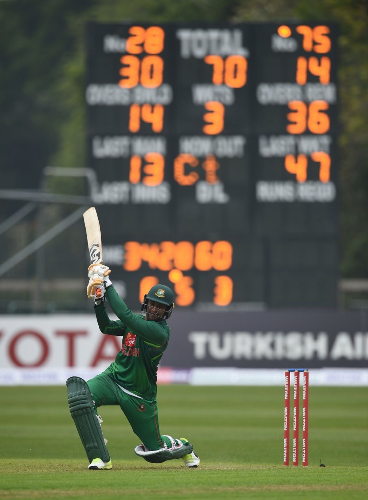 Shakib Al Hasan stood in as captain in the absence of Mashrafe Mortaza, Ireland v Bangladesh, tri-nation series, Malahide, May 12, 2017