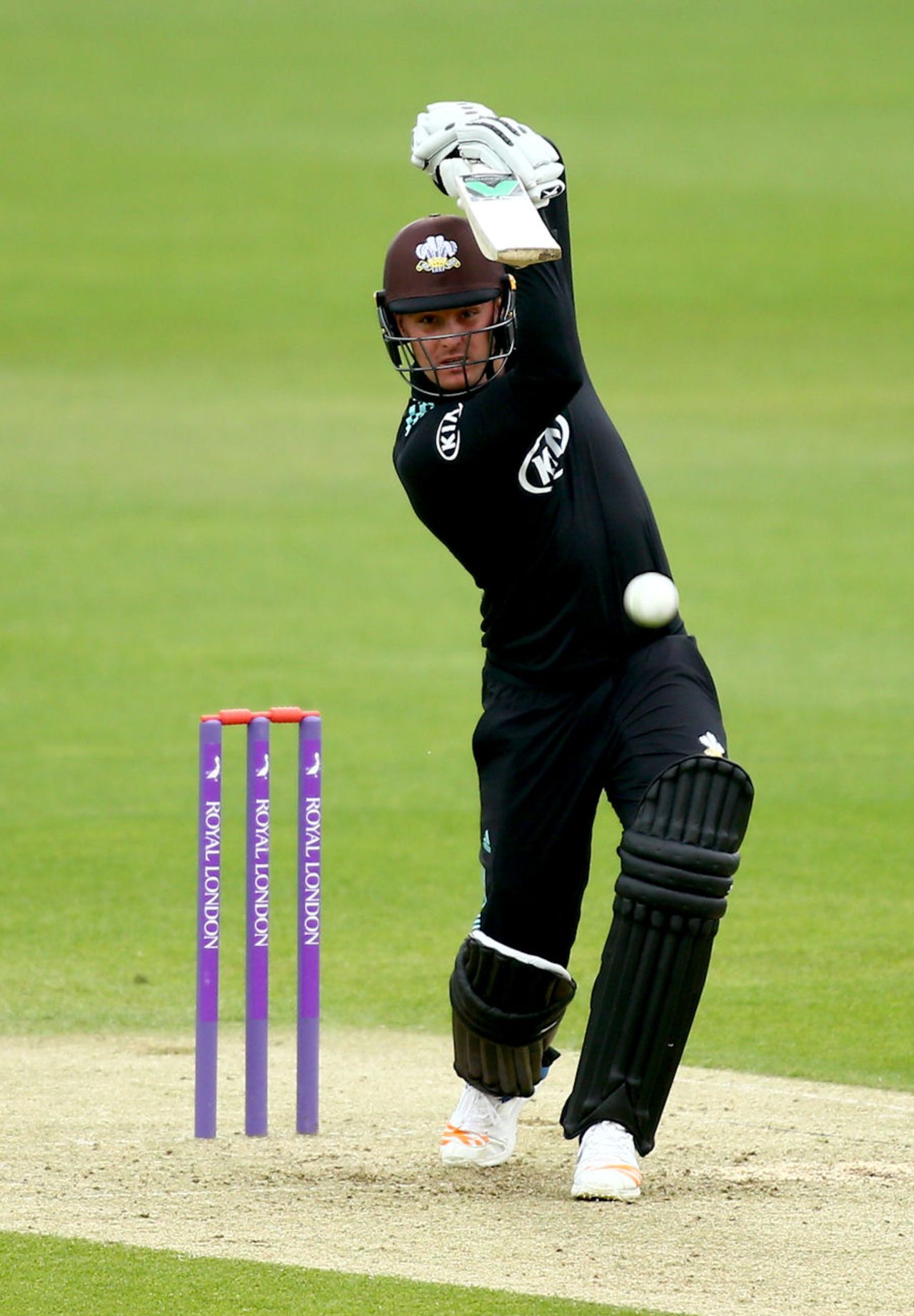 Jason Roy struck a run-a-ball 44 for Surrey, Surrey v Kent, Royal London Cup, Kia Oval, May 12, 2017