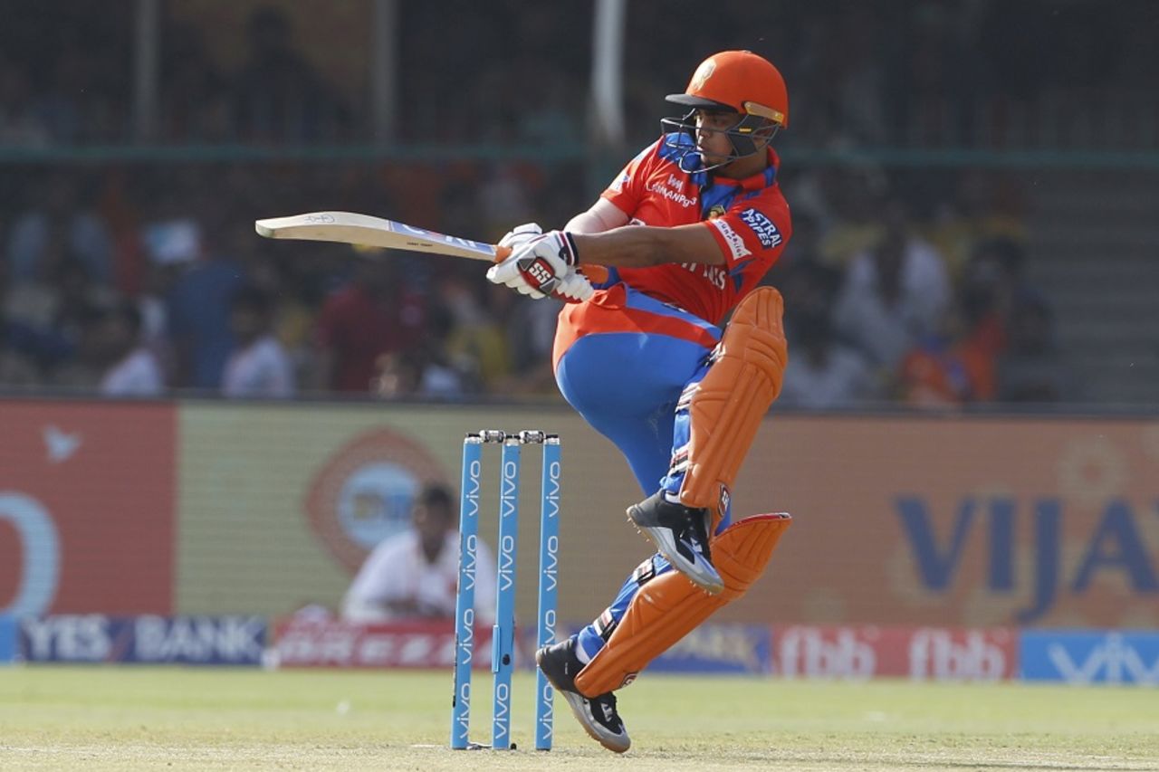 Ishan Kishan had plenty of time to pull a short-pitched delivery, Gujarat Lions v Sunrisers Hyderabad, IPL 2017, Kanpur, May 13, 2017