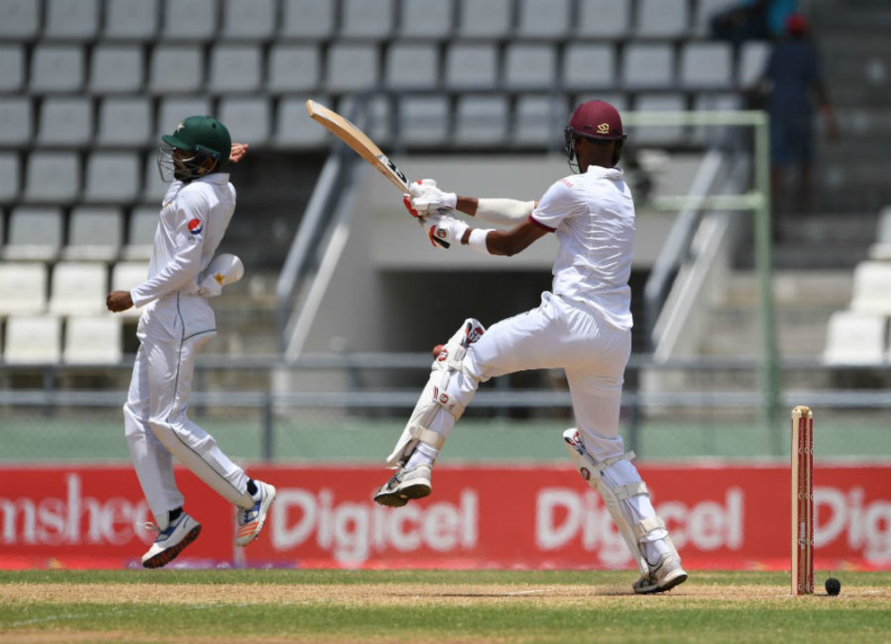 By lunch, it was clear that Roston Chase stood in the way of Pakistan and a series win, West Indies v Pakistan, 3rd Test, Dominica, 5th day, May 14, 2017