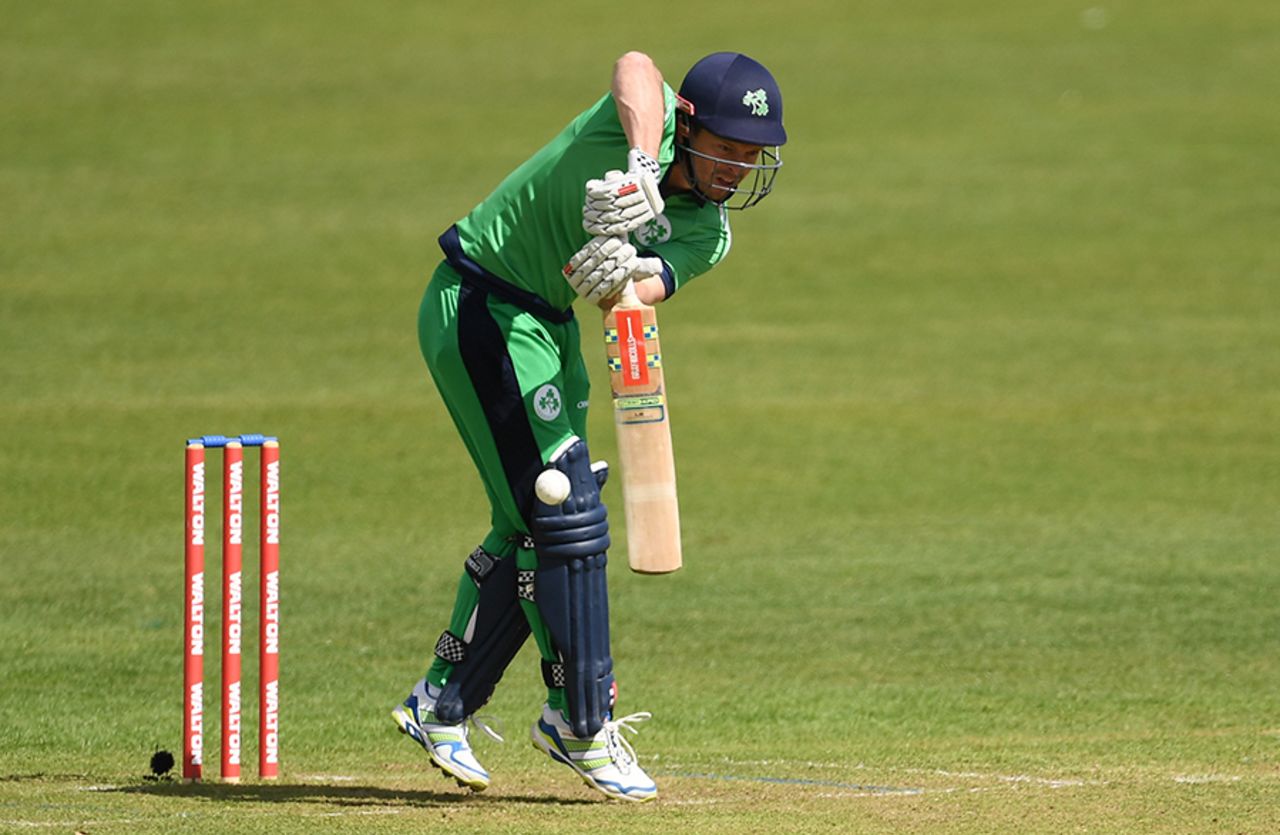Ed Joyce struck a solid 46 opening the innings, Ireland v Bangladesh, Tri-nation series, Malahide, May 19, 2017