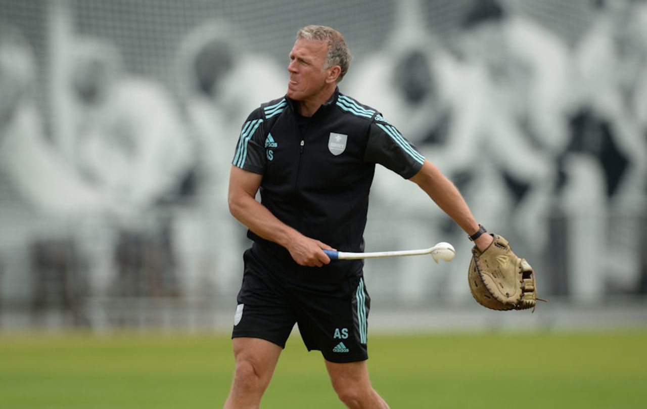 Alec Stewart warms up with the Surrey squad, Middlesex v Surrey, Specsavers Championship Division One, Lord's, May 19-22 