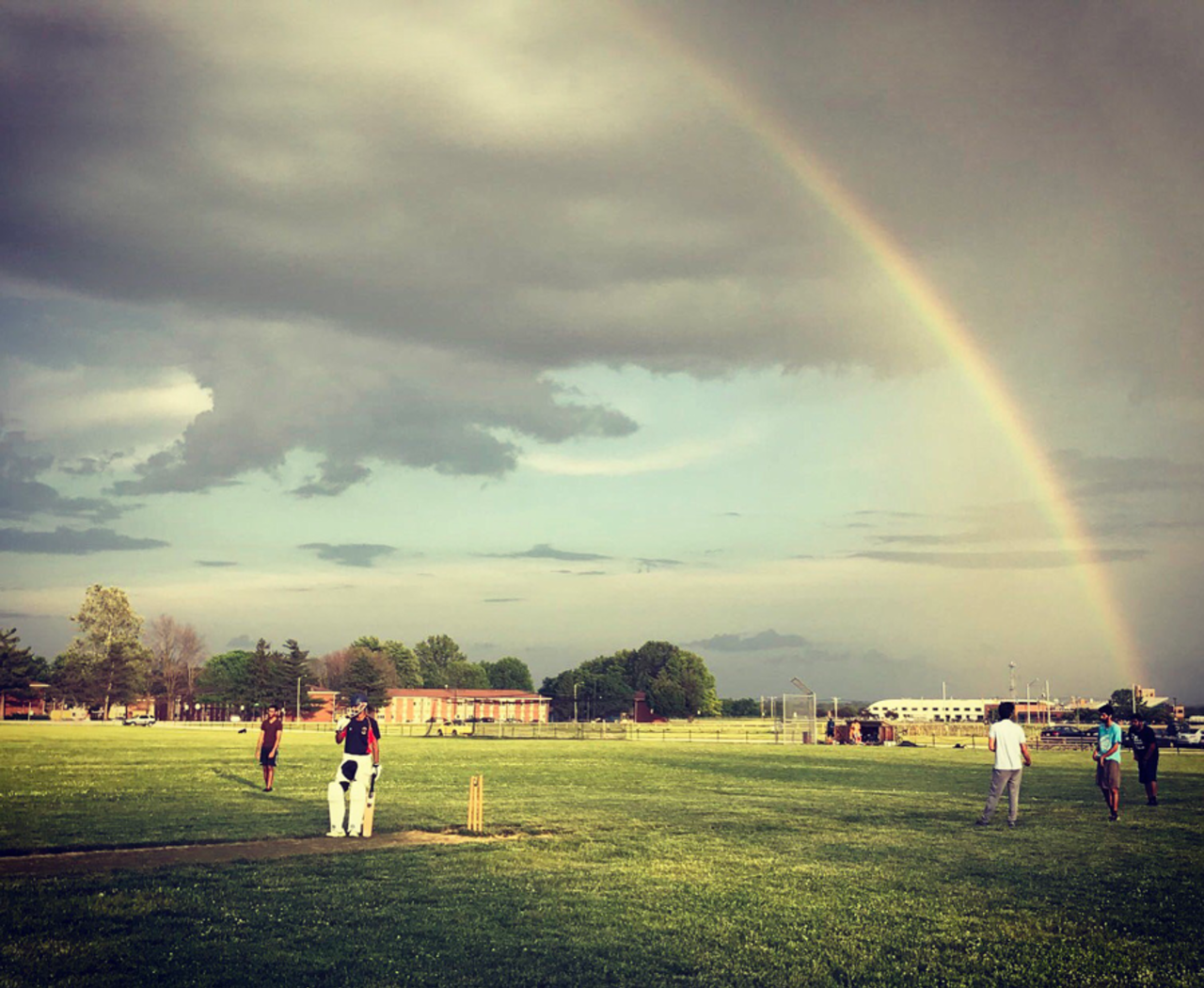 <b>Umair Sarwar</b>: A rainbow of colours during cricket practice at Purdue University, Indiana