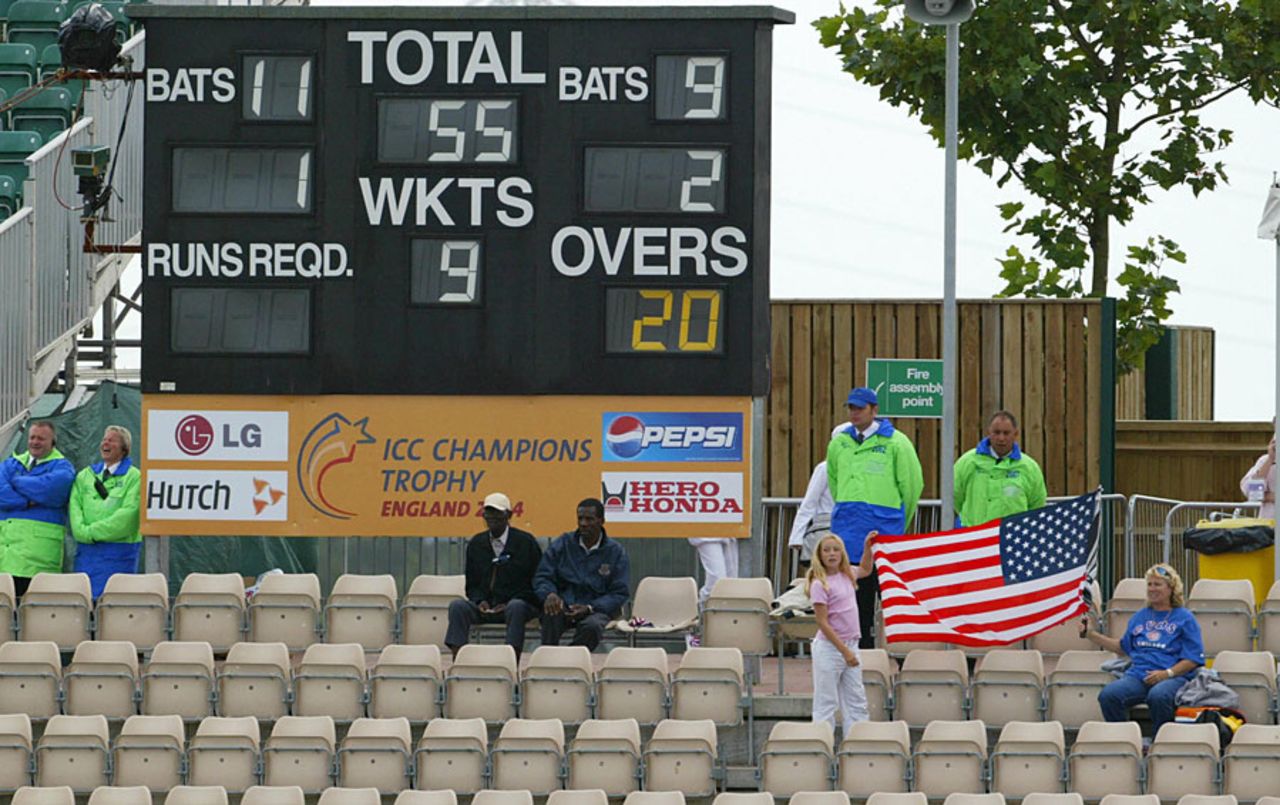 The scoreboard did not make pretty reading for USA, Australia v USA, Champions Trophy, Southampton, September 13, 2004