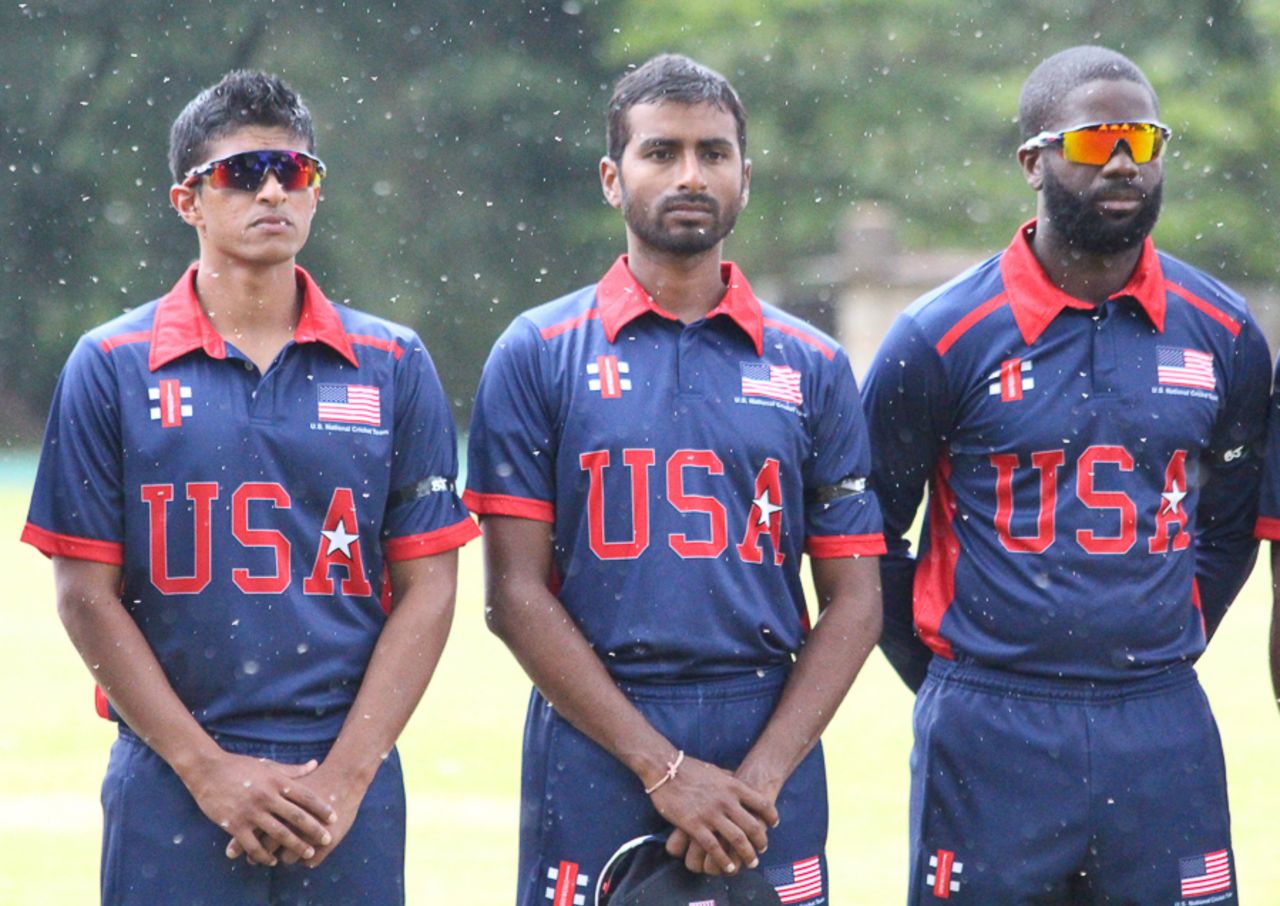 Nosthush Kenjige and Mrunal Patel prepare for their 50-over USA debuts, Oman v USA, ICC World Cricket League Division Three, Entebbe, May 23, 2017