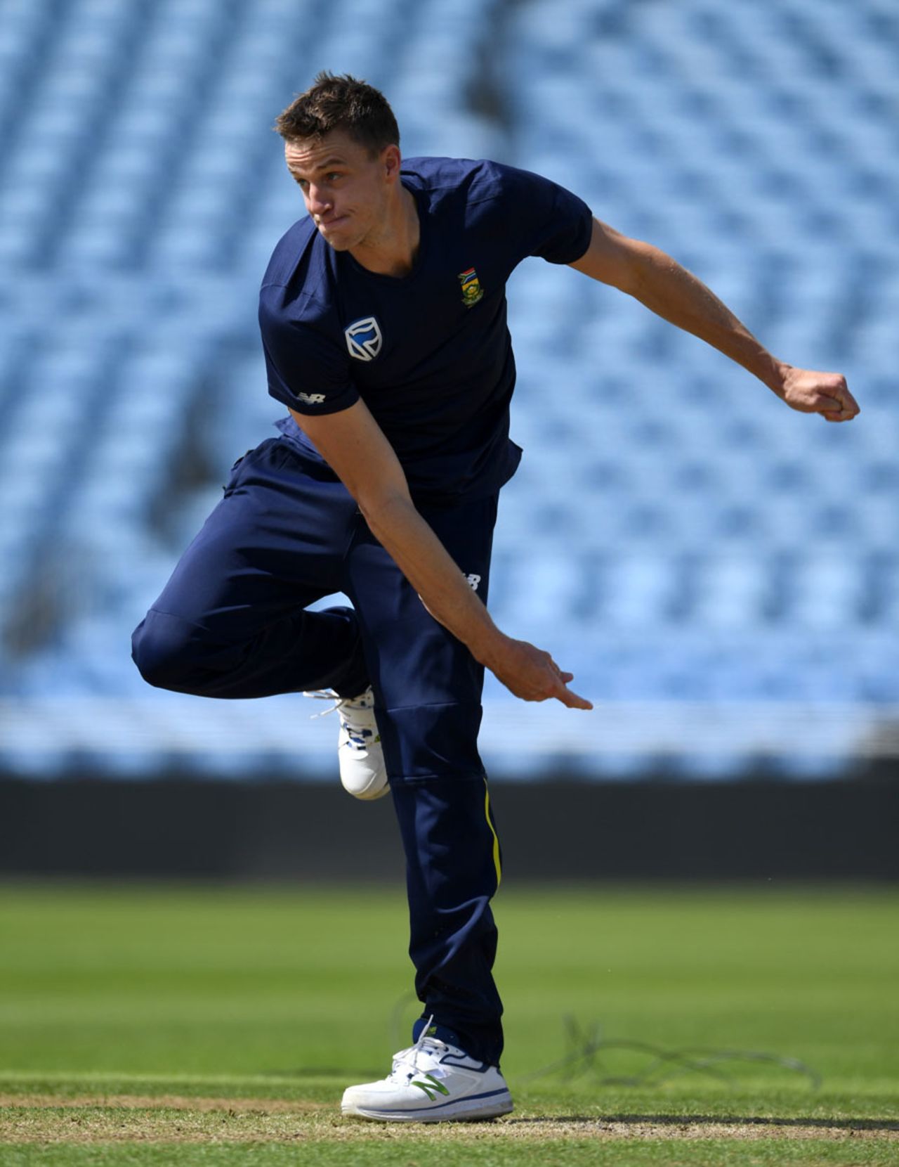Morne Morkel bowls during South Africa practice, Headingley, May 23, 2017