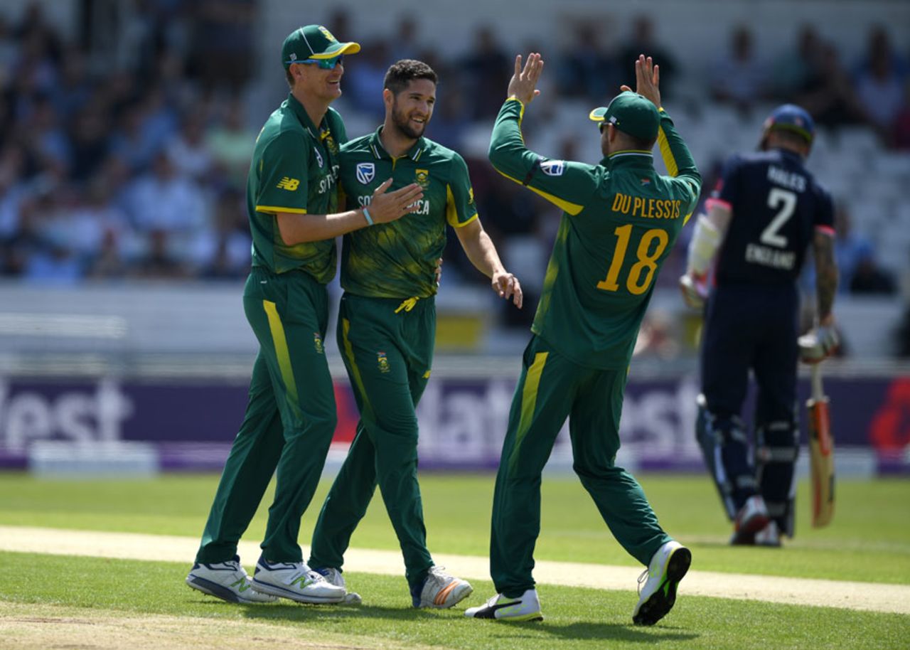 Wayne Parnell struck wit his second ball, England v South Africa, 1st ODI, Headingley, May 24, 2017