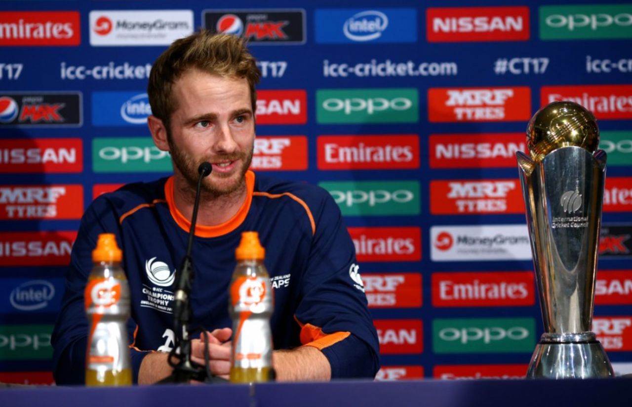 Kane Williamson addresses a press conference, London, May 25, 2017