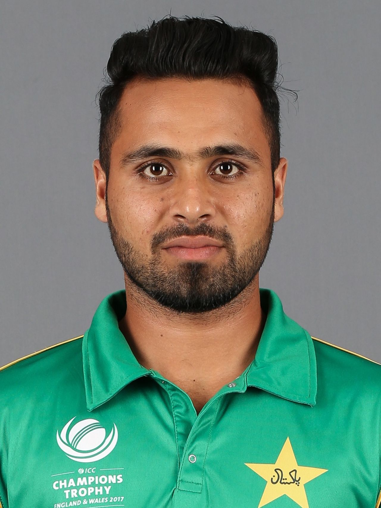 Fahim Ashraf portrait, Champions Trophy, May 27, 2017