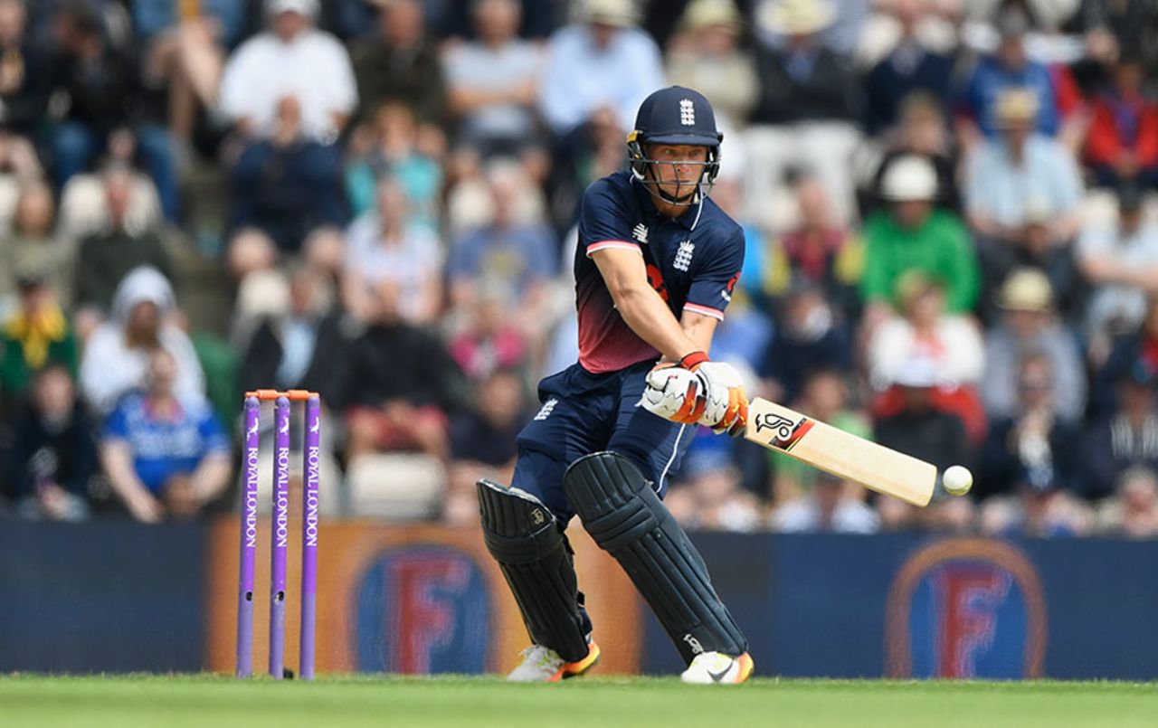 Runs returned for Jos Buttler with a brisk half-century, England v South Africa, 2nd ODI, Ageas Bowl, May 27, 2017