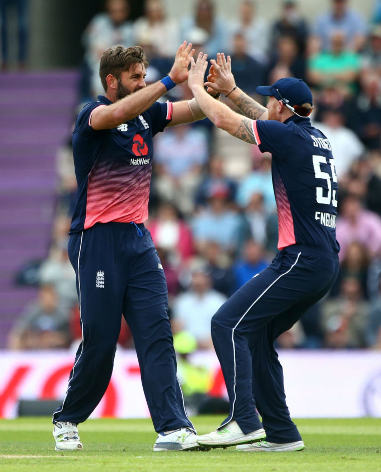 Liam Plunkett claimed the vital wicket of AB de Villiers, England v South Africa, 2nd ODI, Ageas Bowl, May 27, 2017